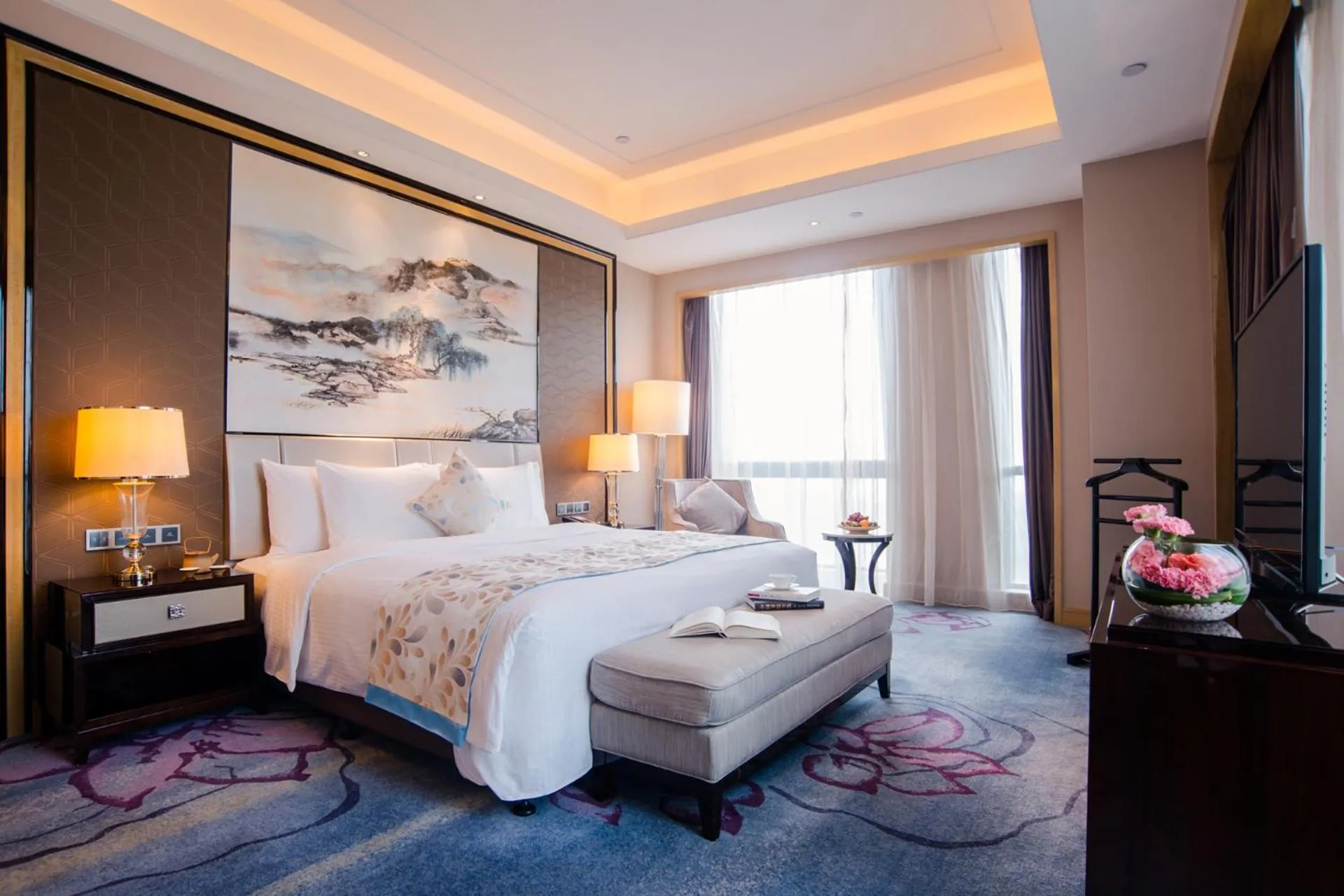 Bedroom, Bed in Wanda Realm Guangzhou Zengcheng