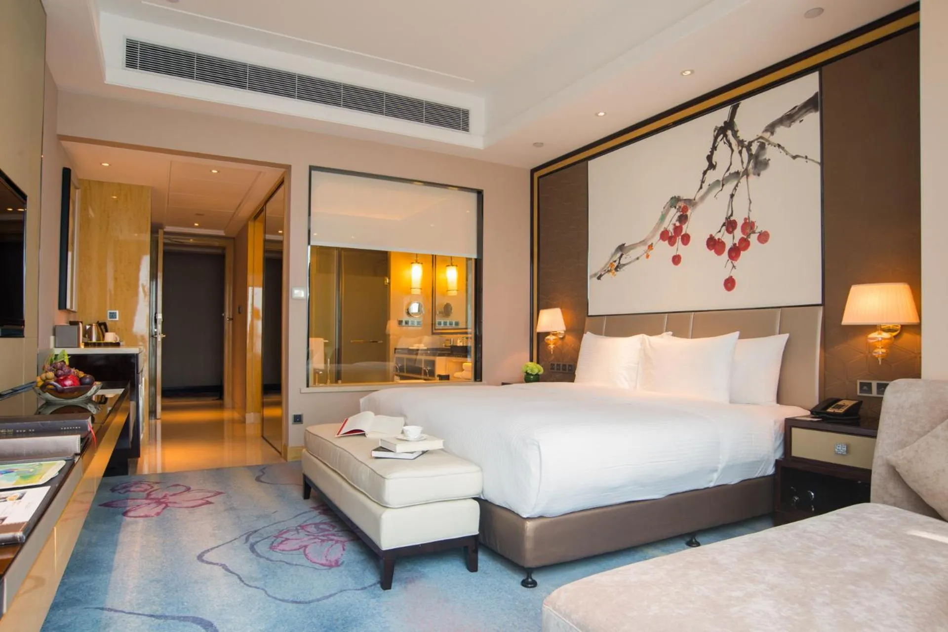 Photo of the whole room, Bed in Wanda Realm Guangzhou Zengcheng