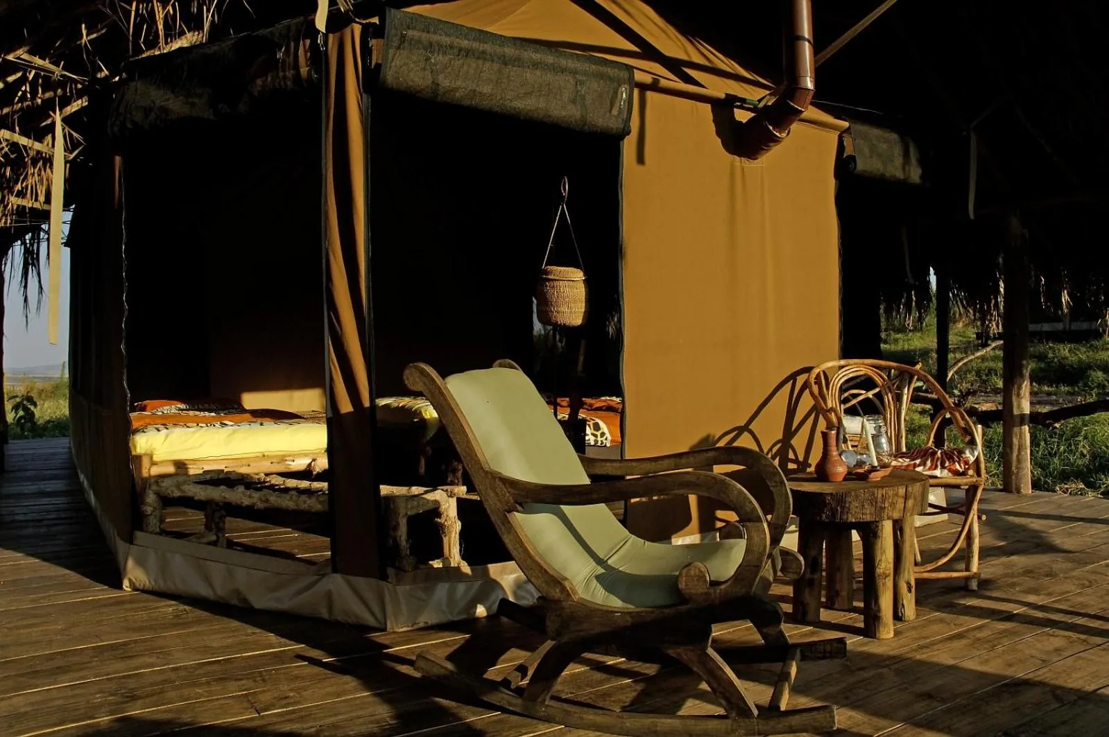 Patio in Crater Forest Tented Lodge