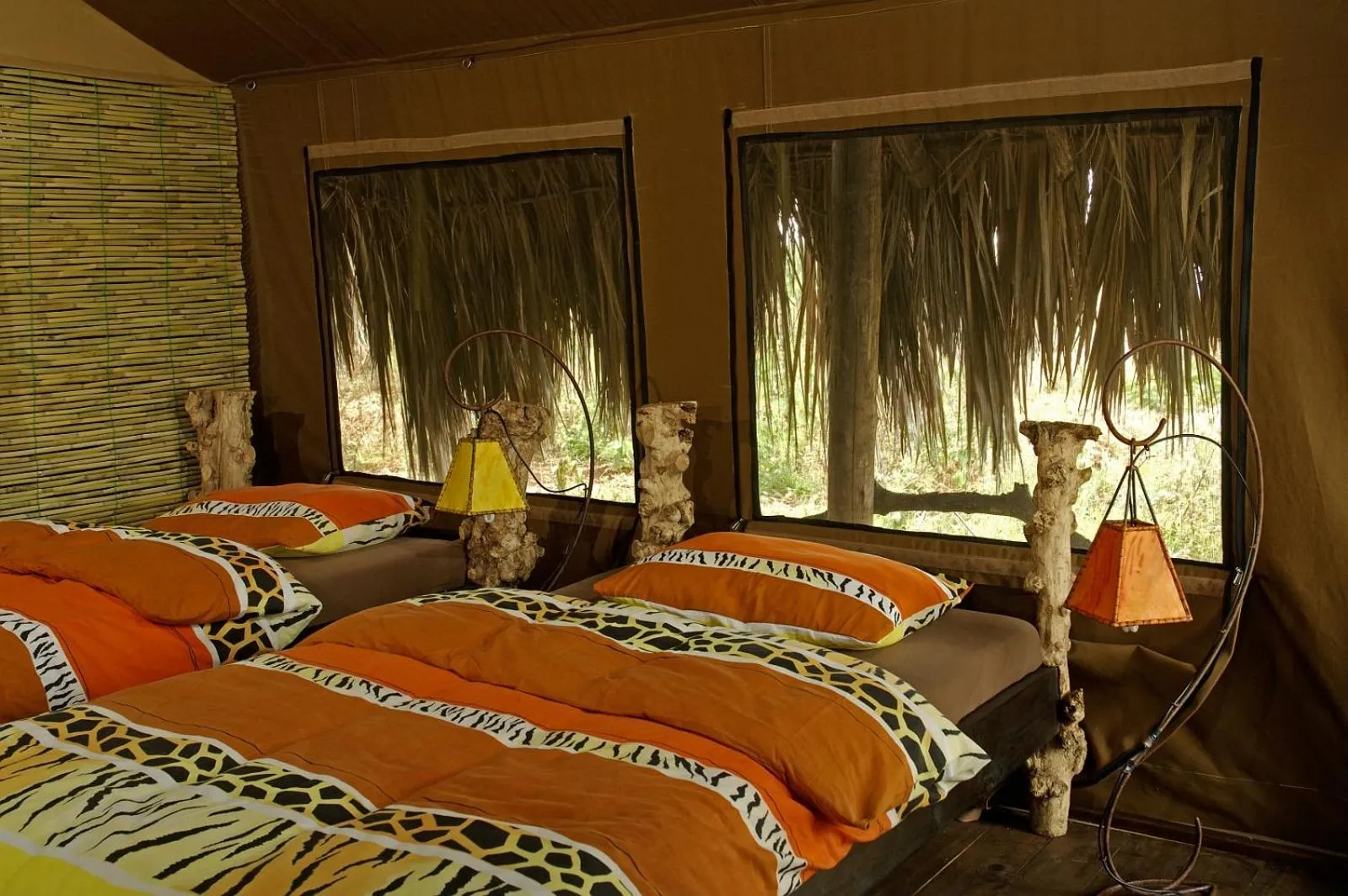 Bed in Crater Forest Tented Lodge