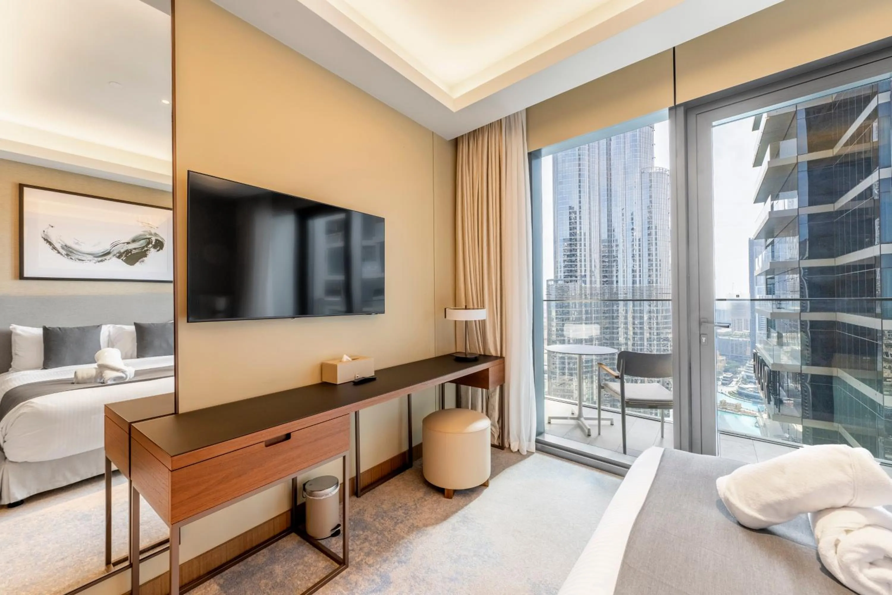 Bed in Address Dubai Opera Residences