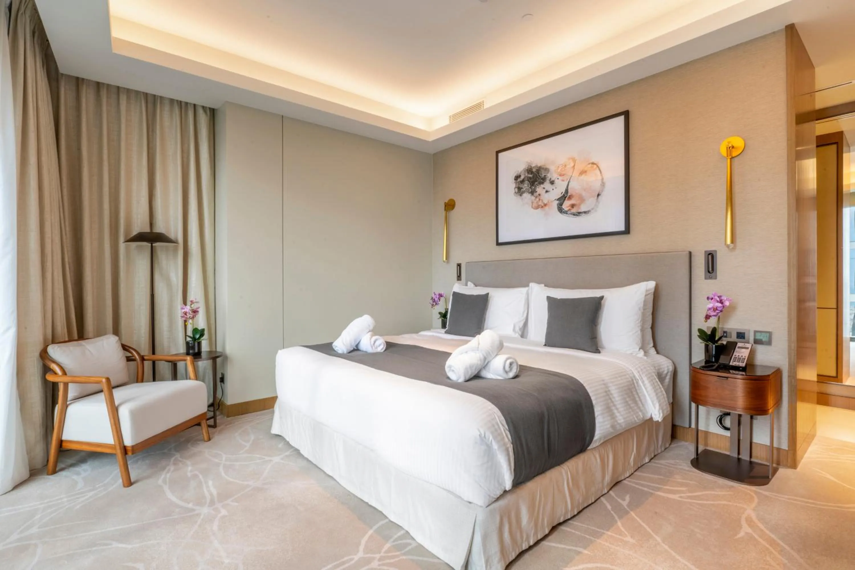 Bed in Address Dubai Opera Residences
