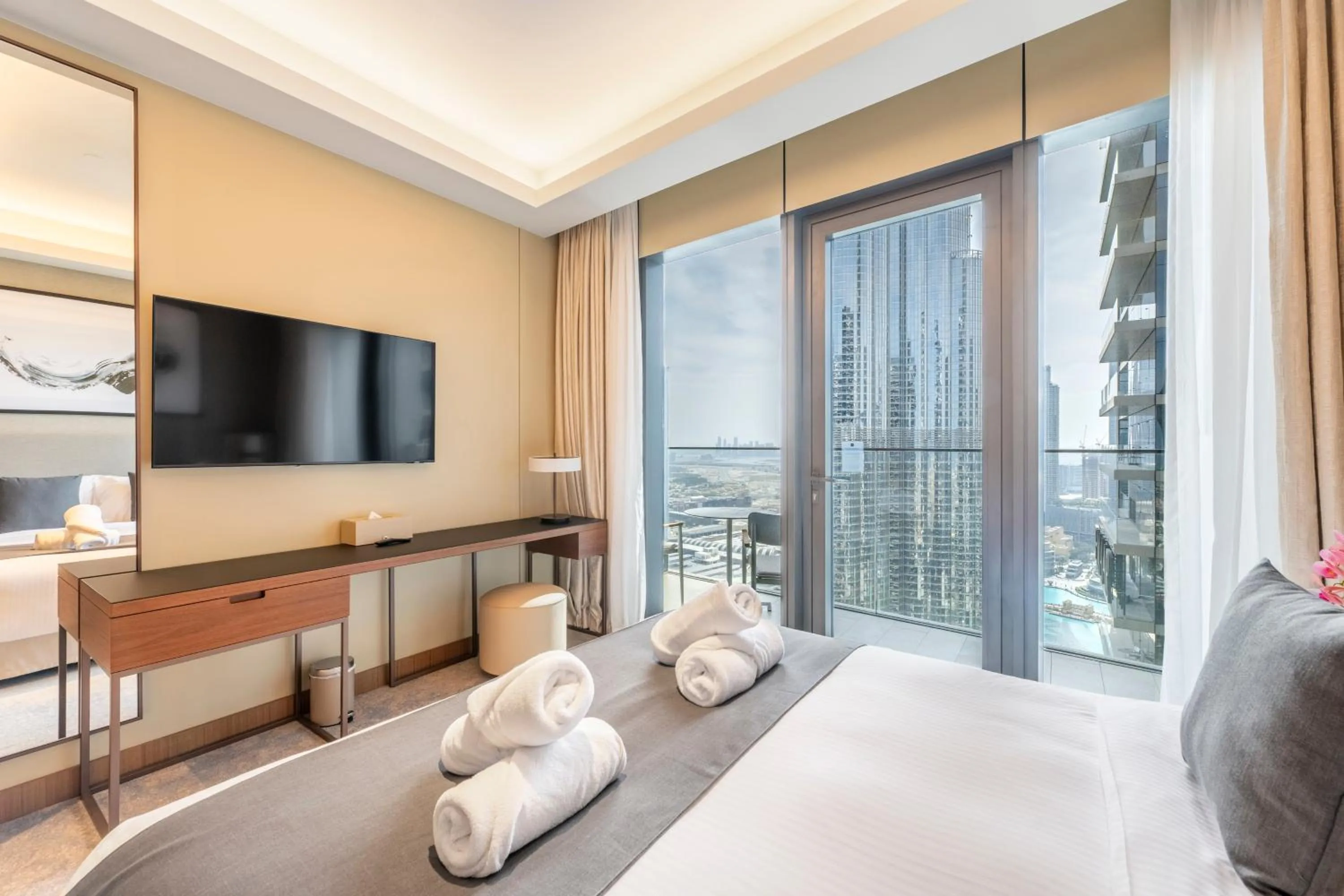 Bed in Address Dubai Opera Residences