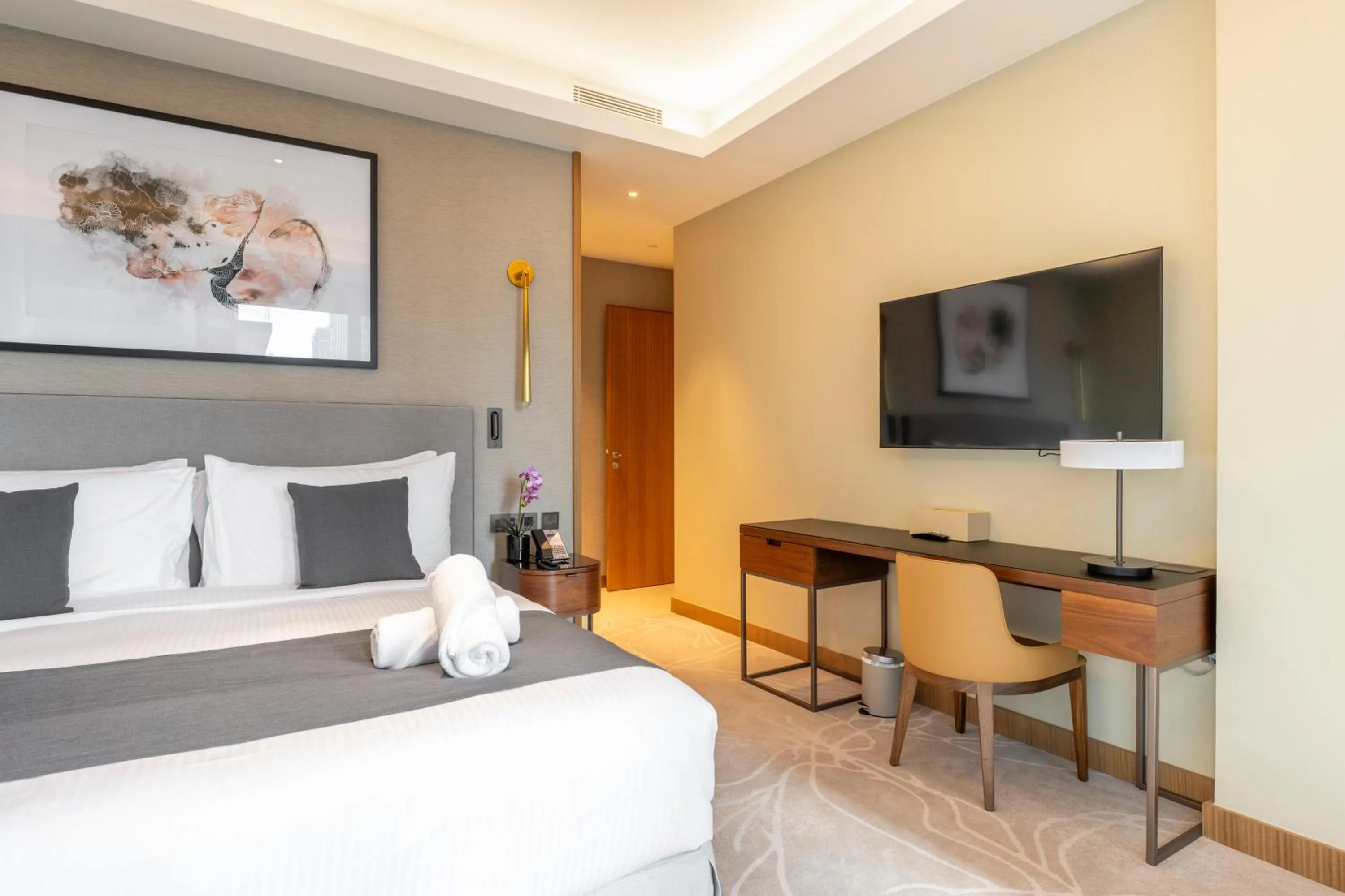 Bed in Address Dubai Opera Residences