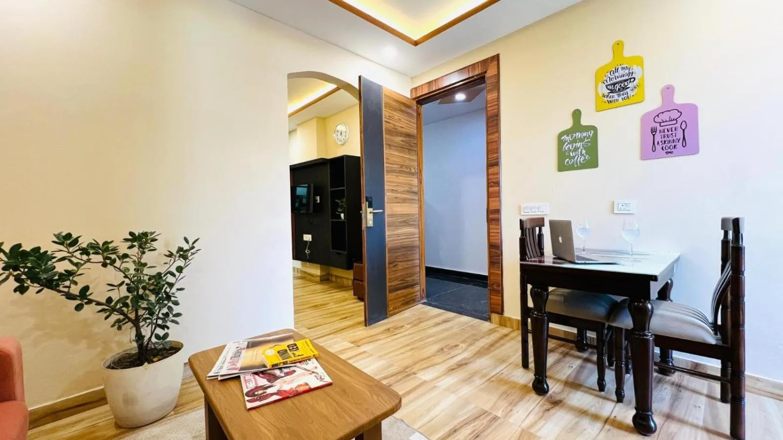Kitchen or kitchenette in ZEN Medicity - Hotel & Serviced Apartments Gurgaon