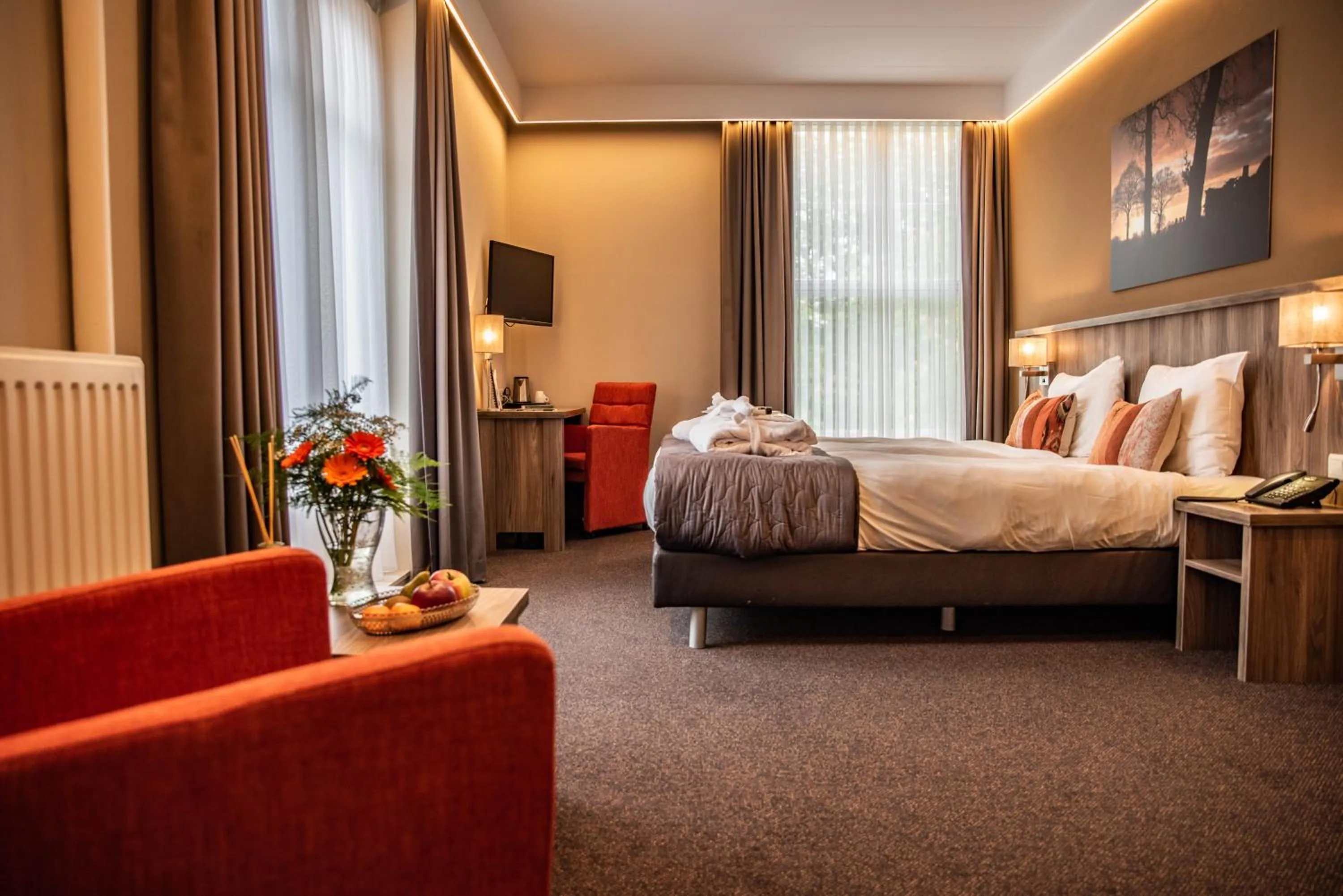 Bed in Landgoed Hotel & Restaurant Carelshaven
