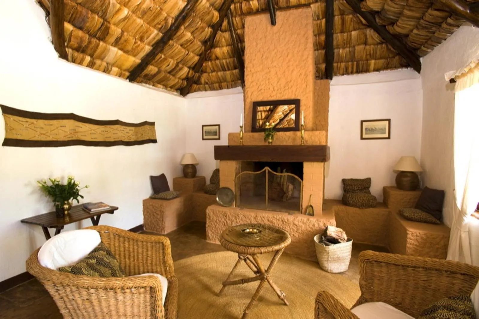 Living room in Arusha Safari Lodge
