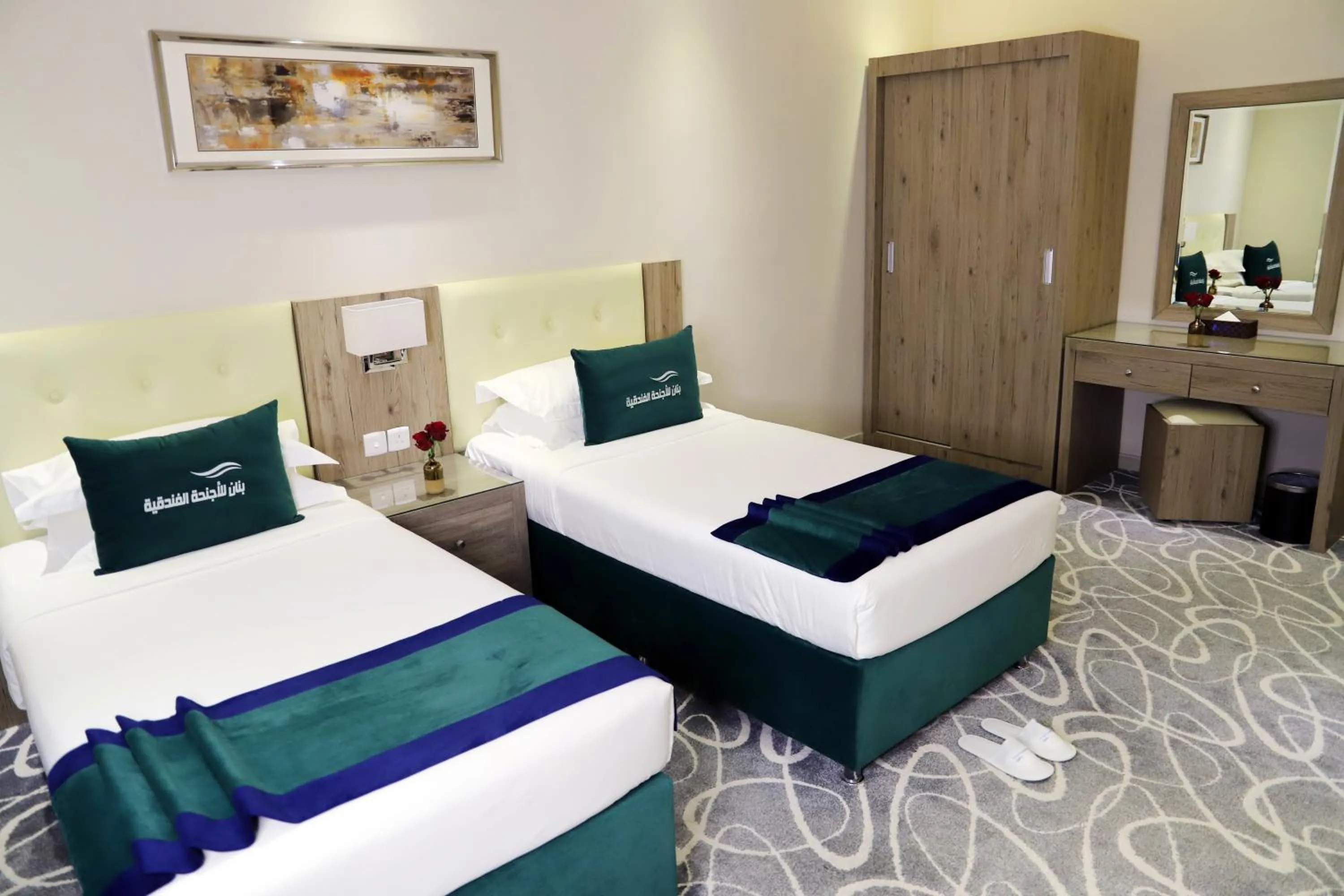 Bed in Sunrise Suites