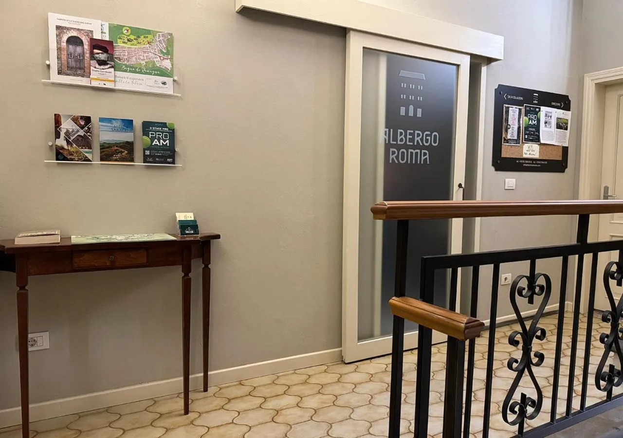 Lobby or reception in Albergo Roma
