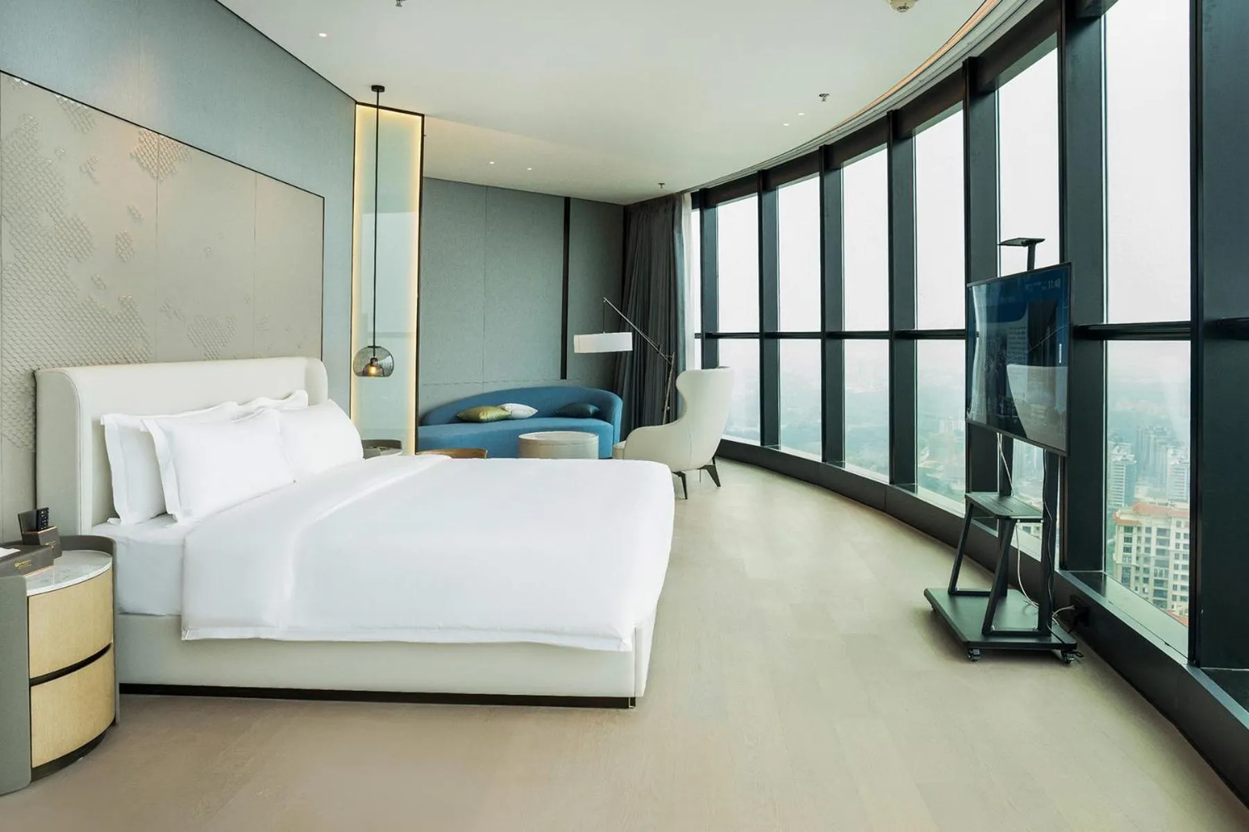 Bed in Wyndham Foshan Nanhai