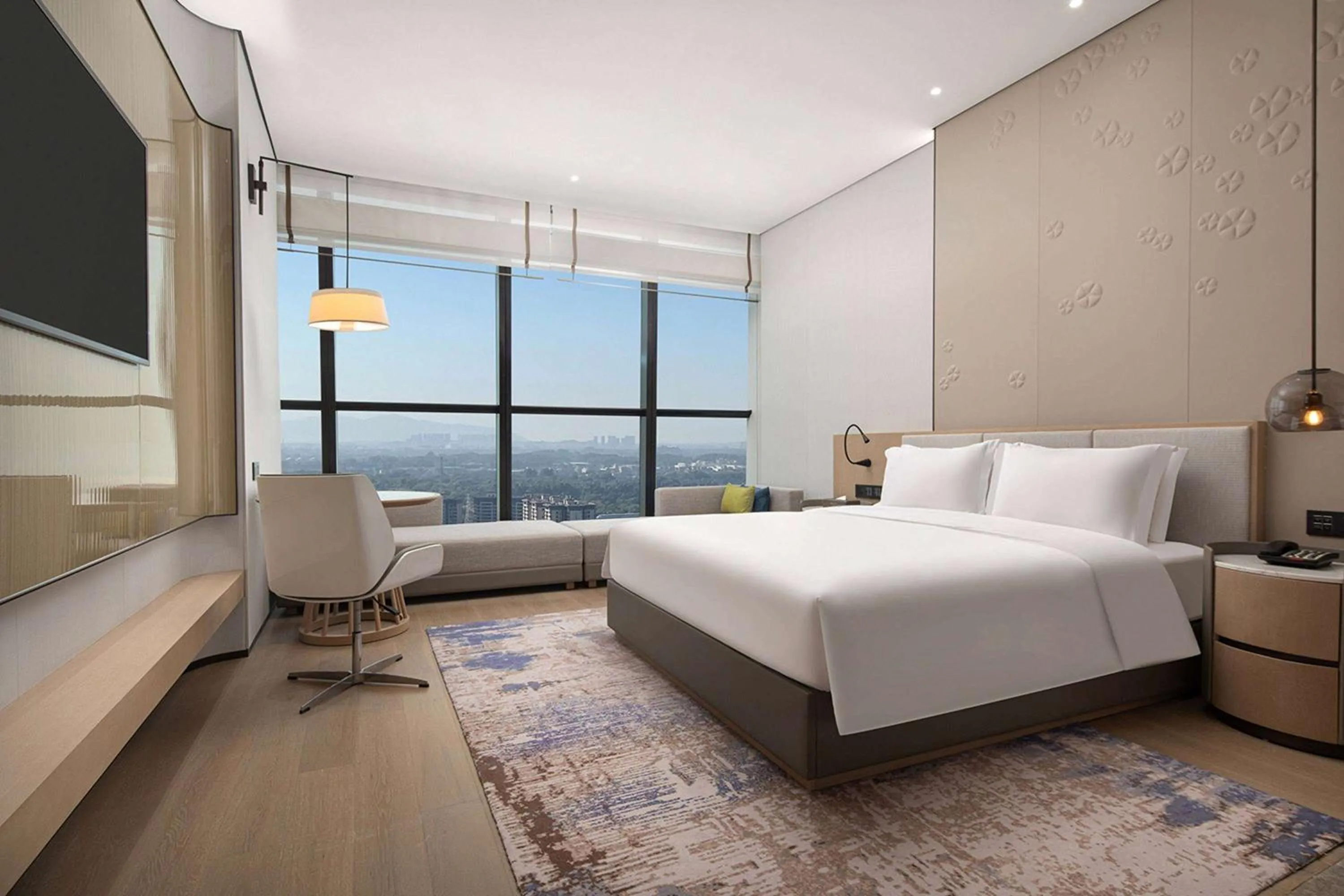 Photo of the whole room, Bed in Wyndham Foshan Nanhai