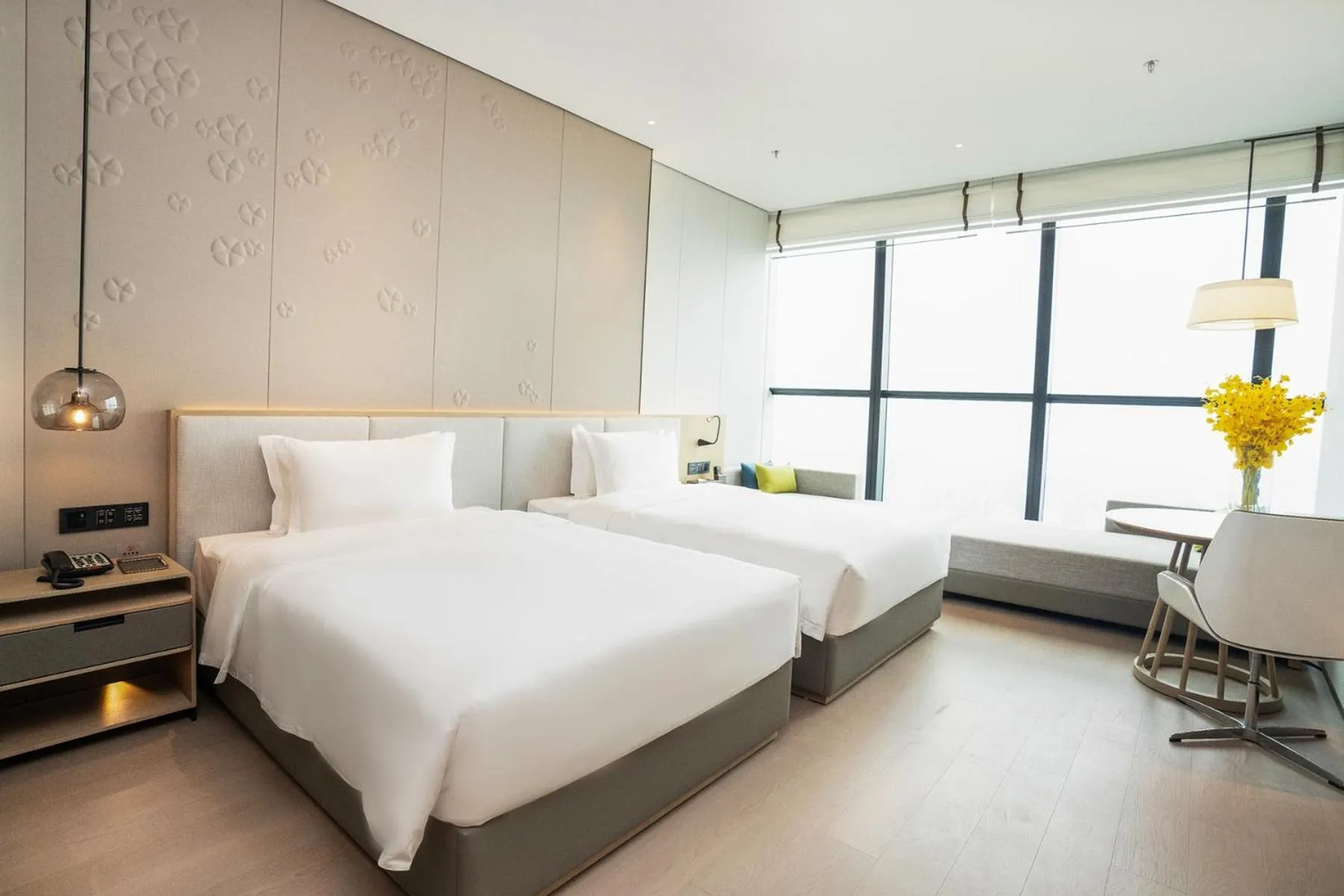 Bed in Wyndham Foshan Nanhai