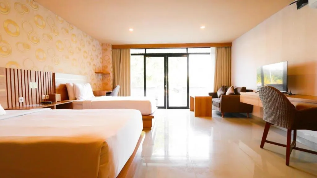 View (from property/room), Bed in Padi Villa Canggu