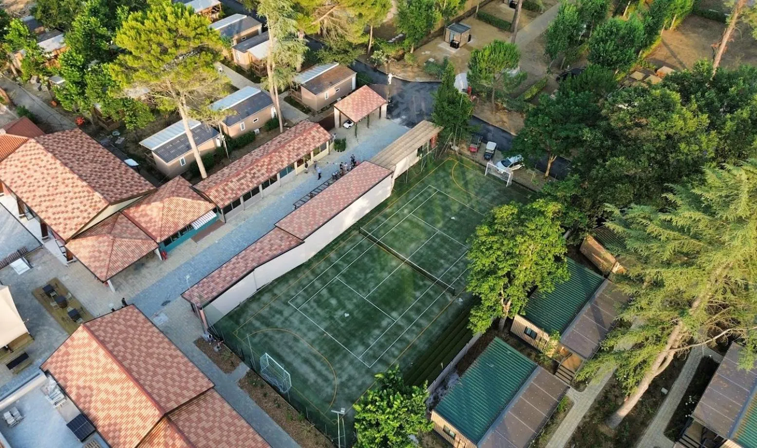 Bird's eye view in Trasimeno Glamping Resort