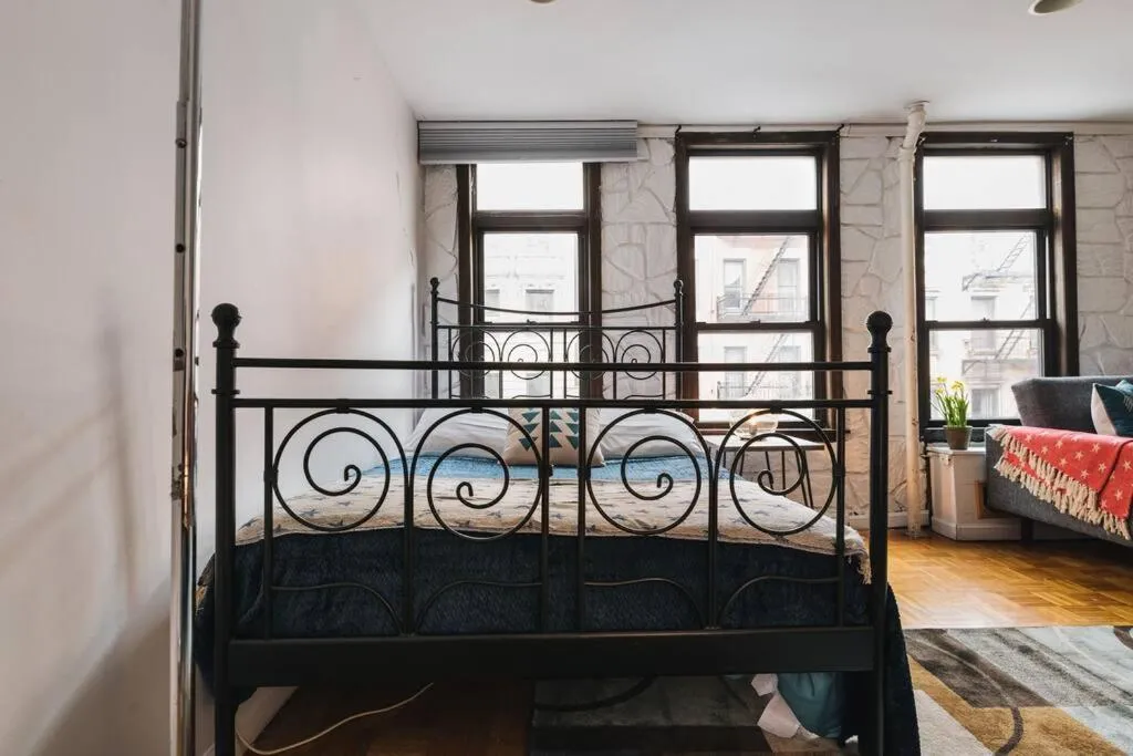 Bed in East Village Townhouse