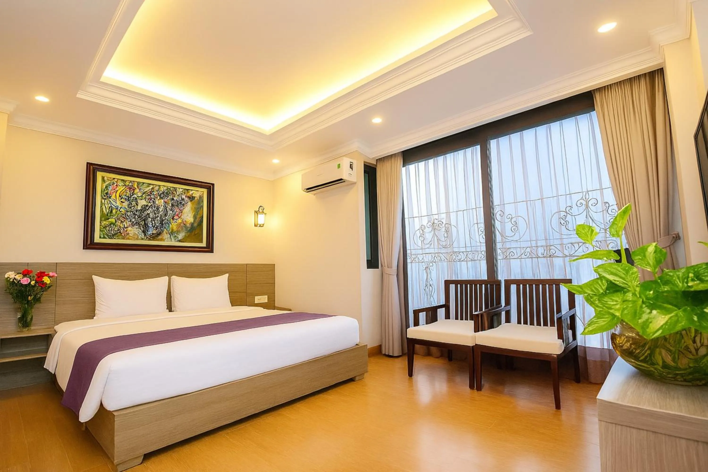 Bedroom, Bed in Yen Indochine