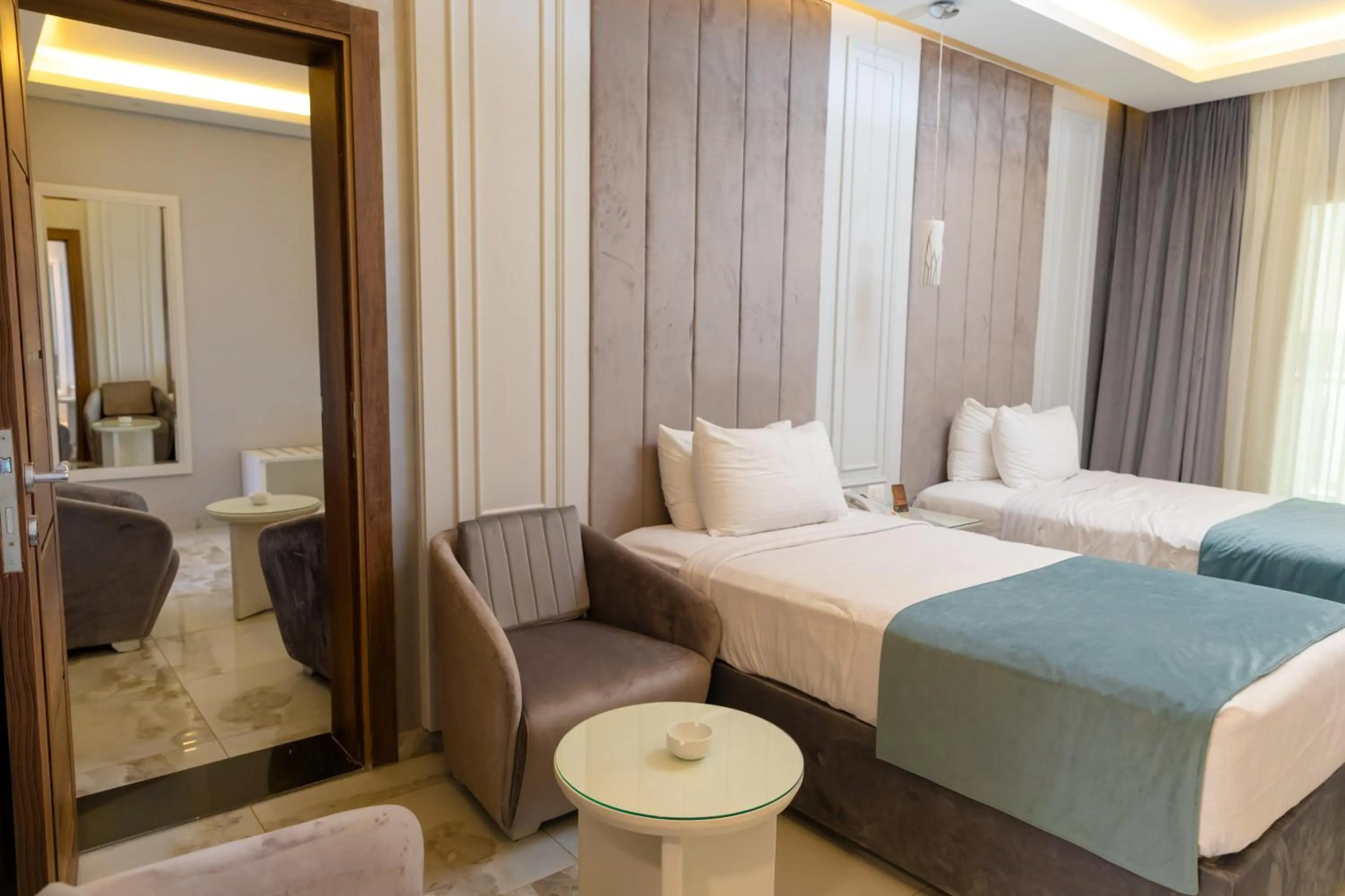 Bed in Nile Club hotel