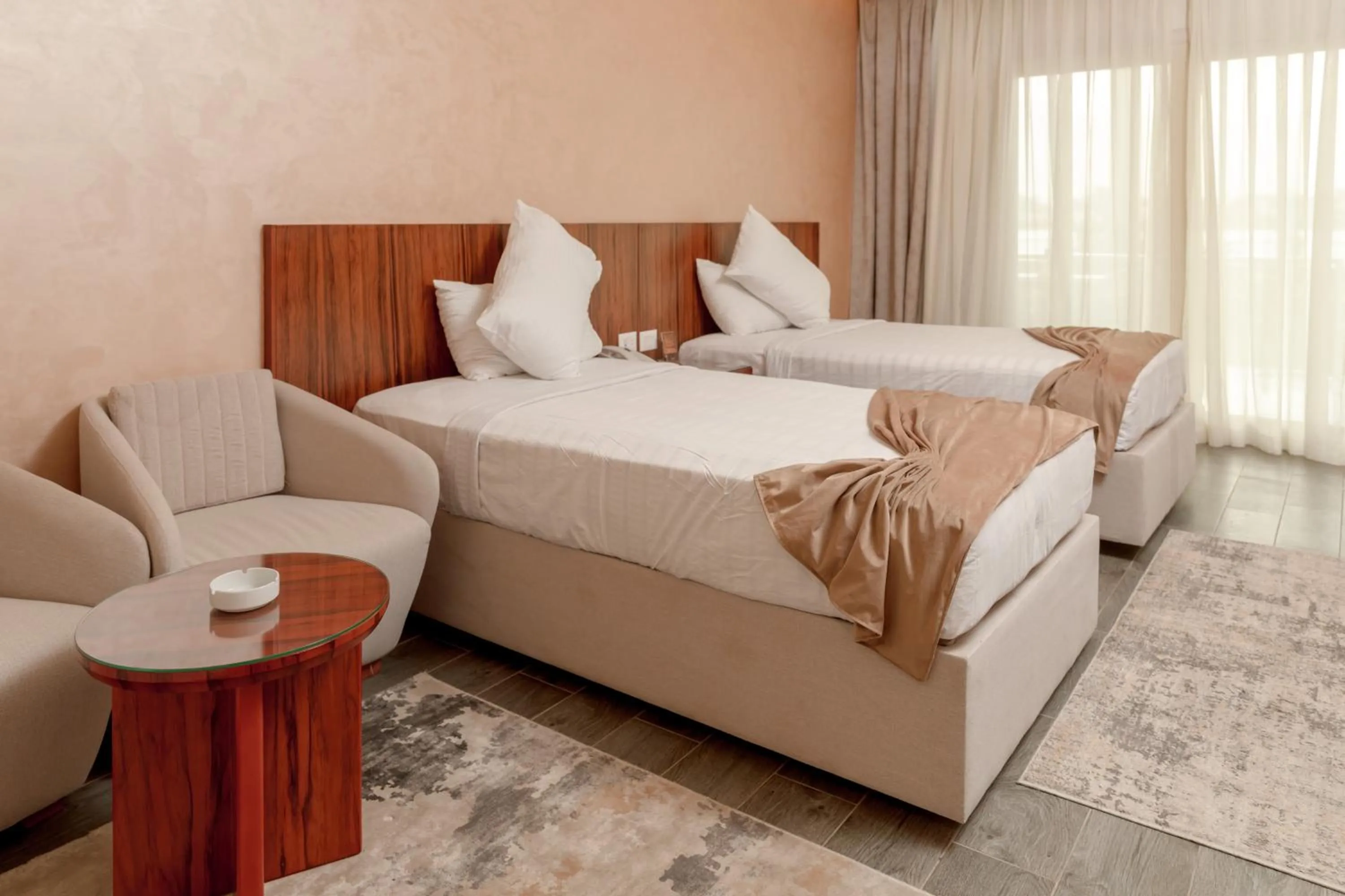 Bed in Nile Club hotel