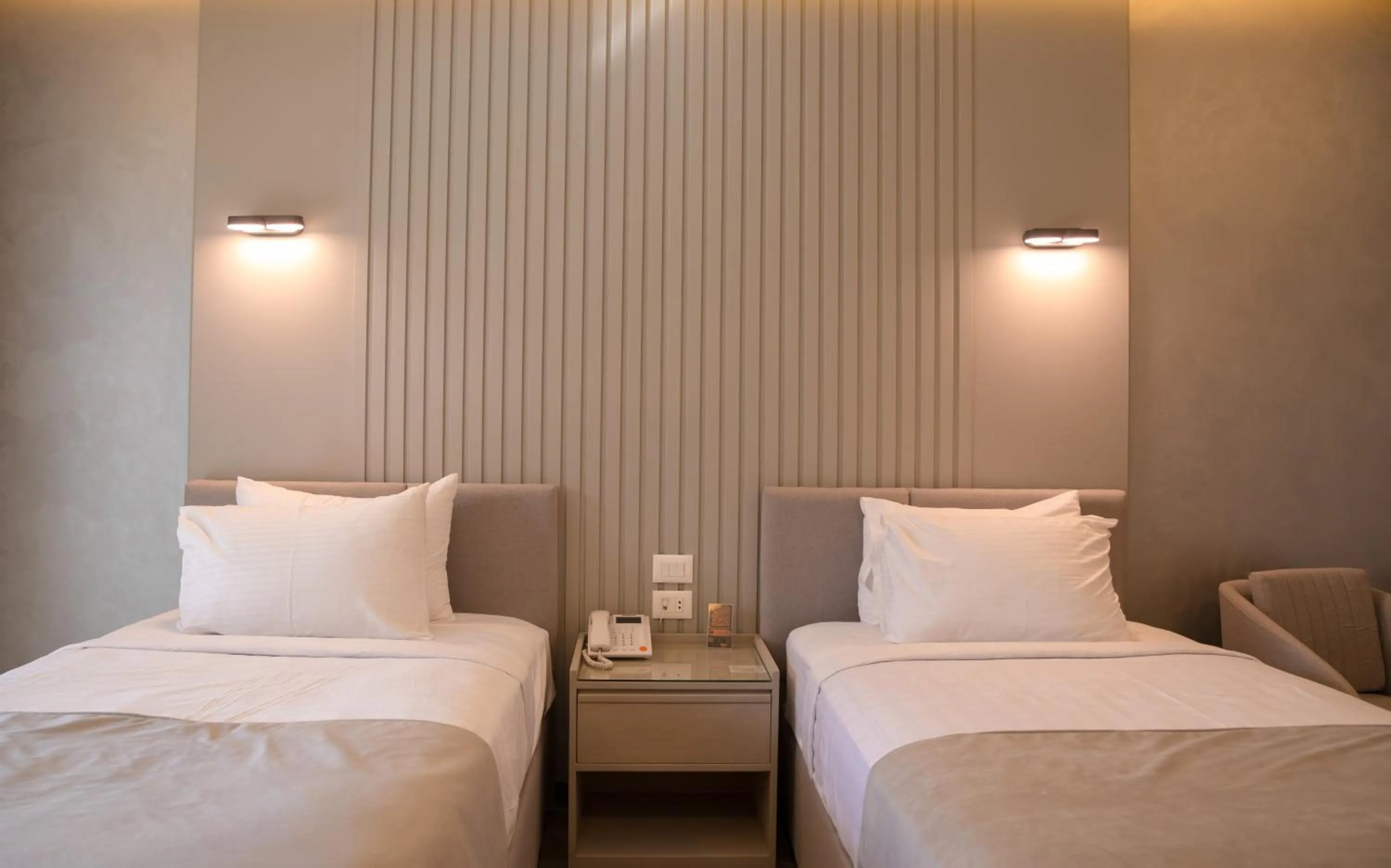 Bed in Nile Club hotel