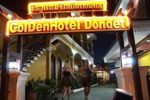 Property logo or sign in golden hotel dondet