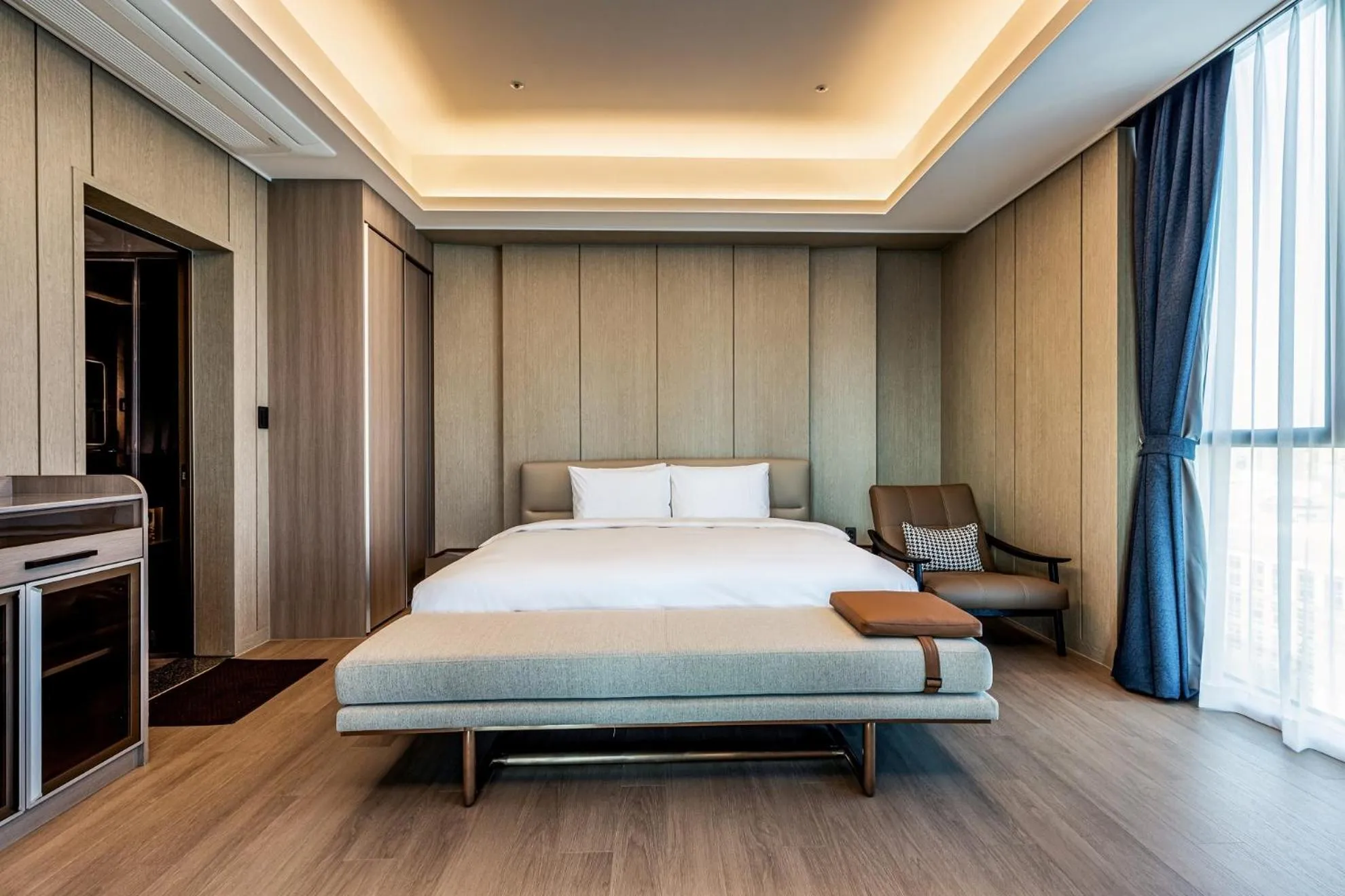 Decorative detail, Bed in Jeju Bolton Hotel