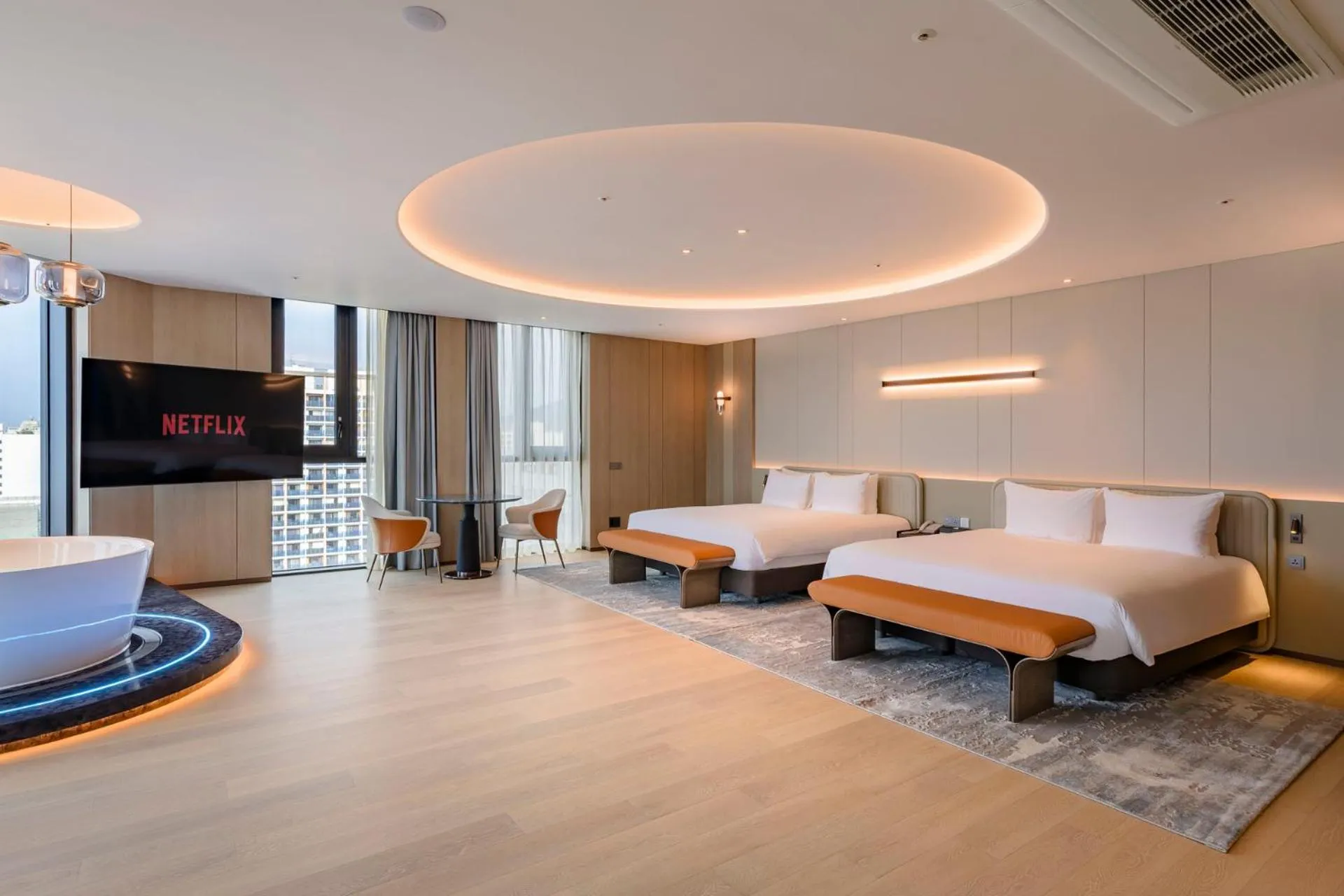 Bedroom, Bed in Jeju Bolton Hotel