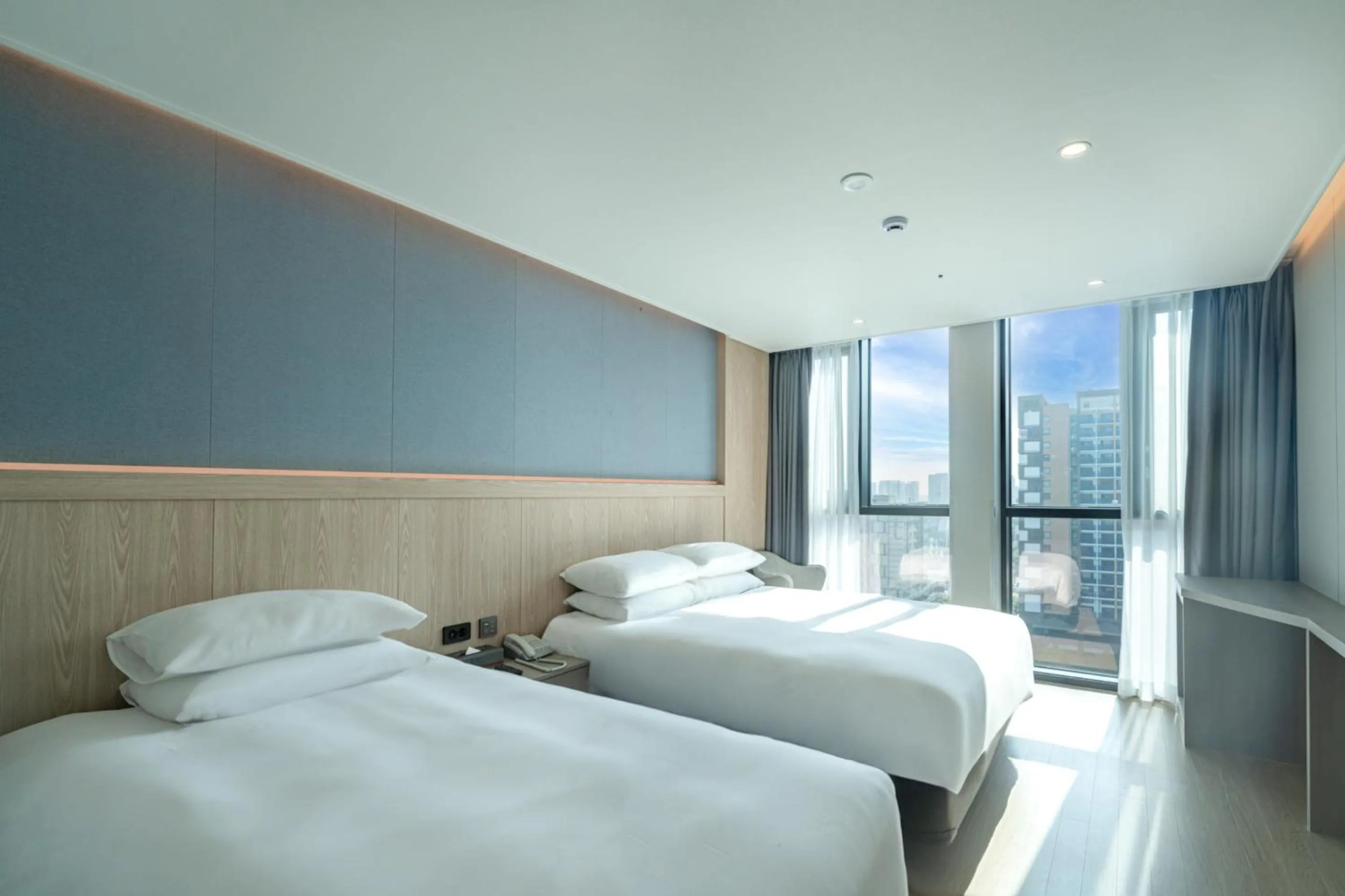 Decorative detail, Bed in Jeju Bolton Hotel