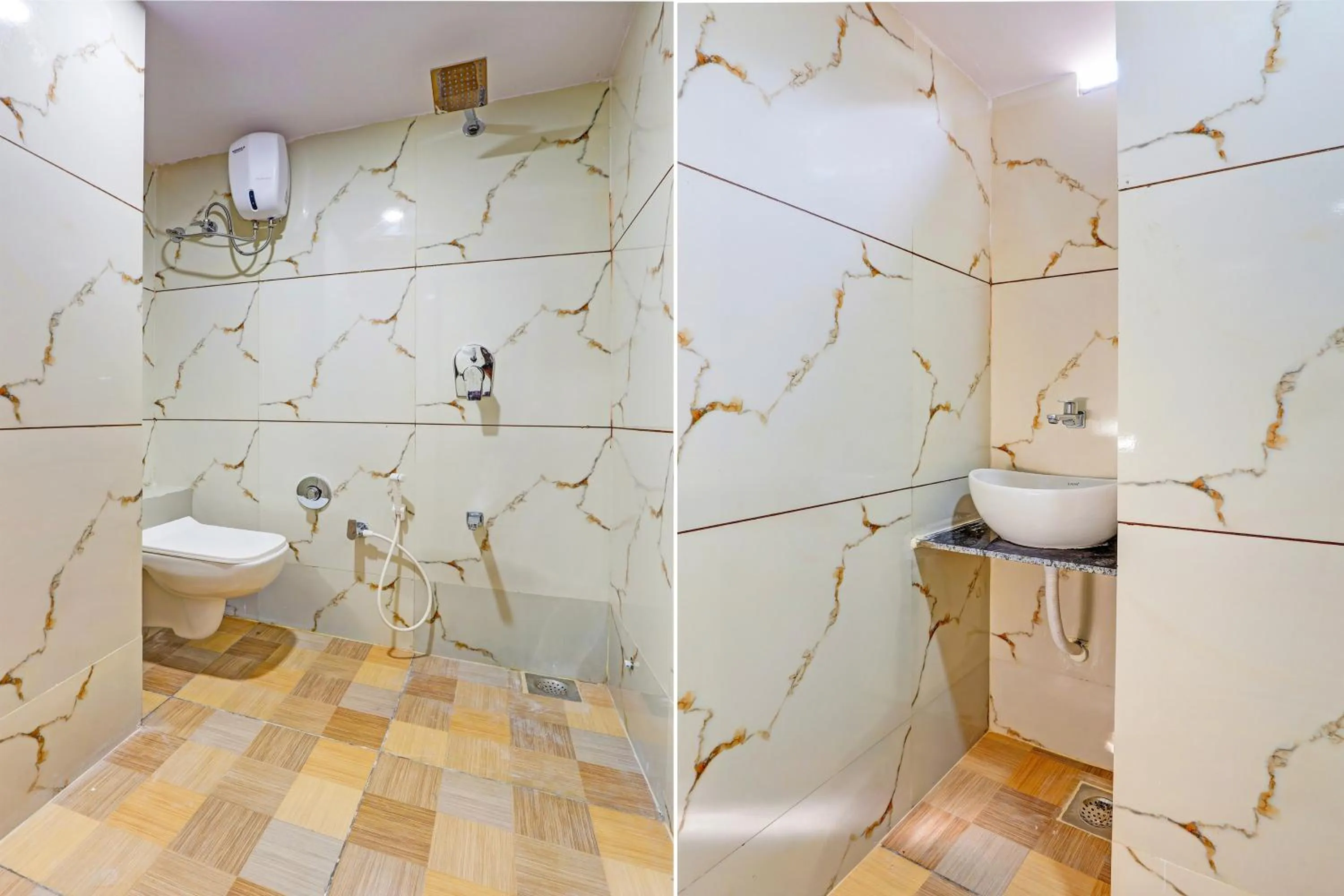 Bathroom in Hotel O Golden Near Haroni Road