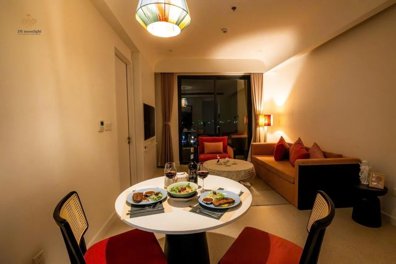 Living room in Rosie Hillside Seaview Phu Quoc Apartment