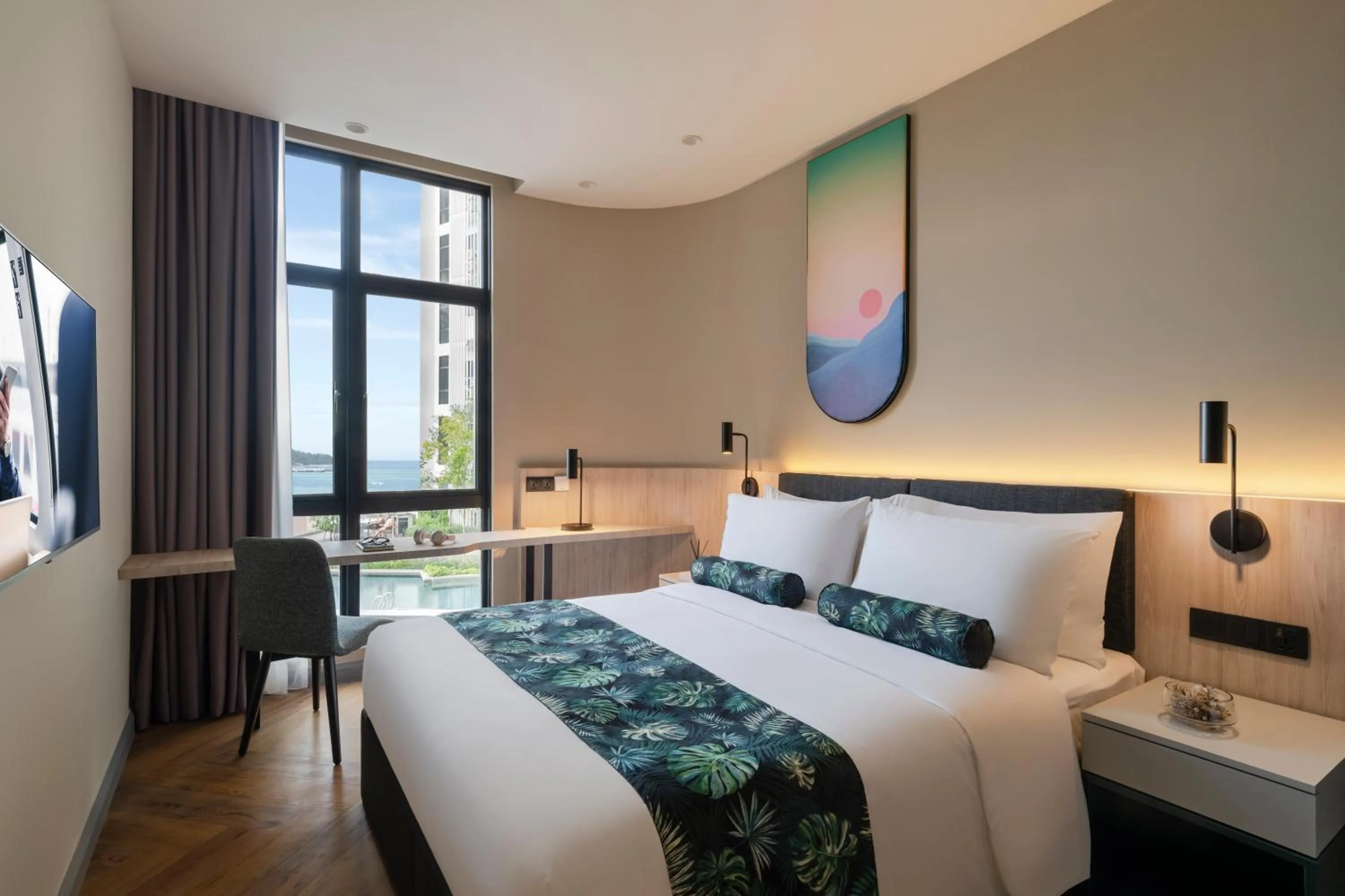 Bedroom, Bed in Citadines Waterfront Kota Kinabalu