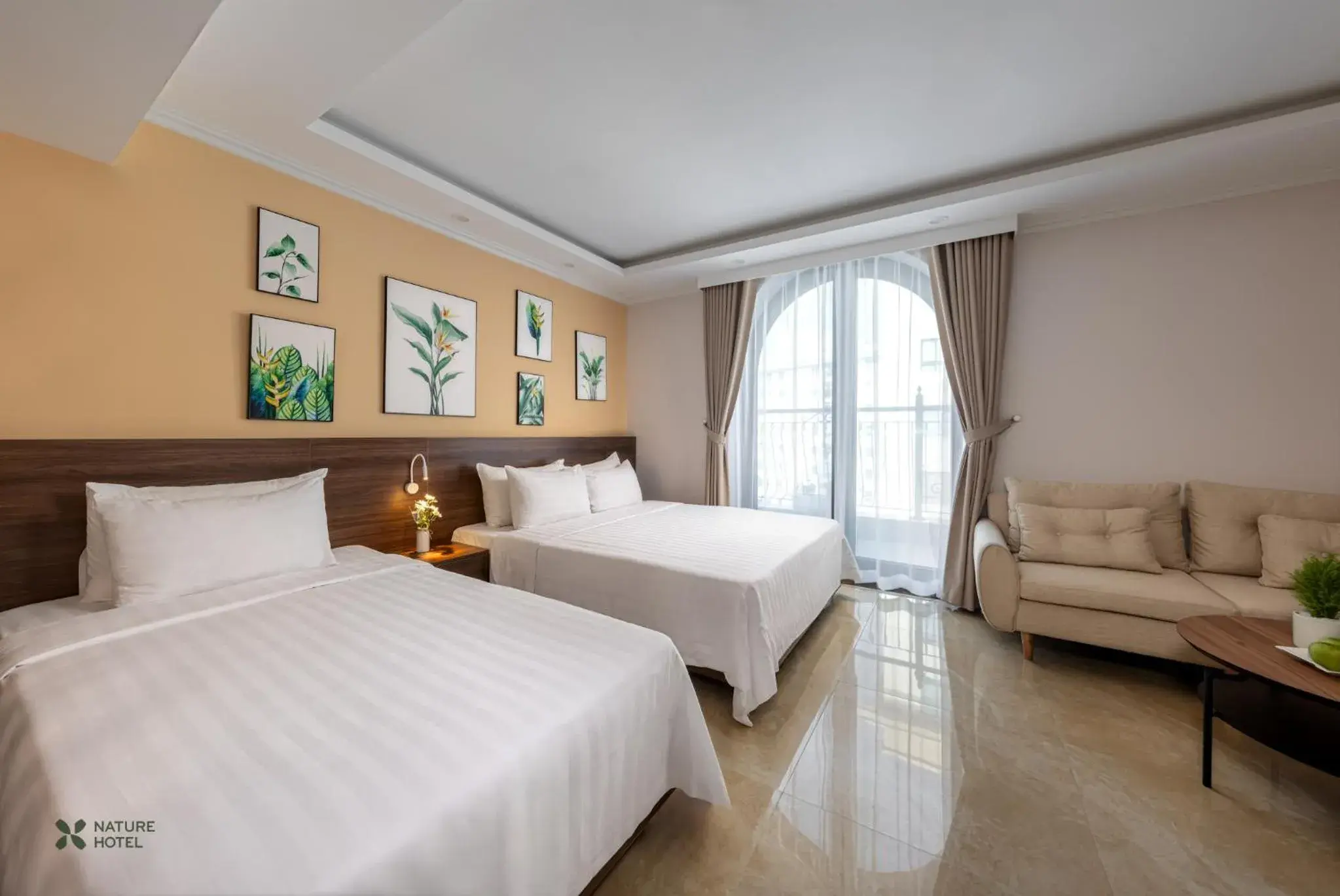 Triple Room with Balcony in Nature Hotel Triple Room with Balcony in Nature Hotel