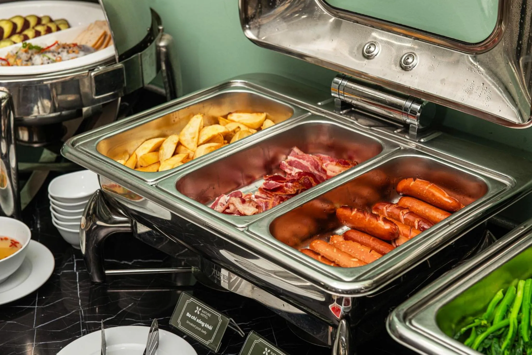 Buffet breakfast in Nature Hotel