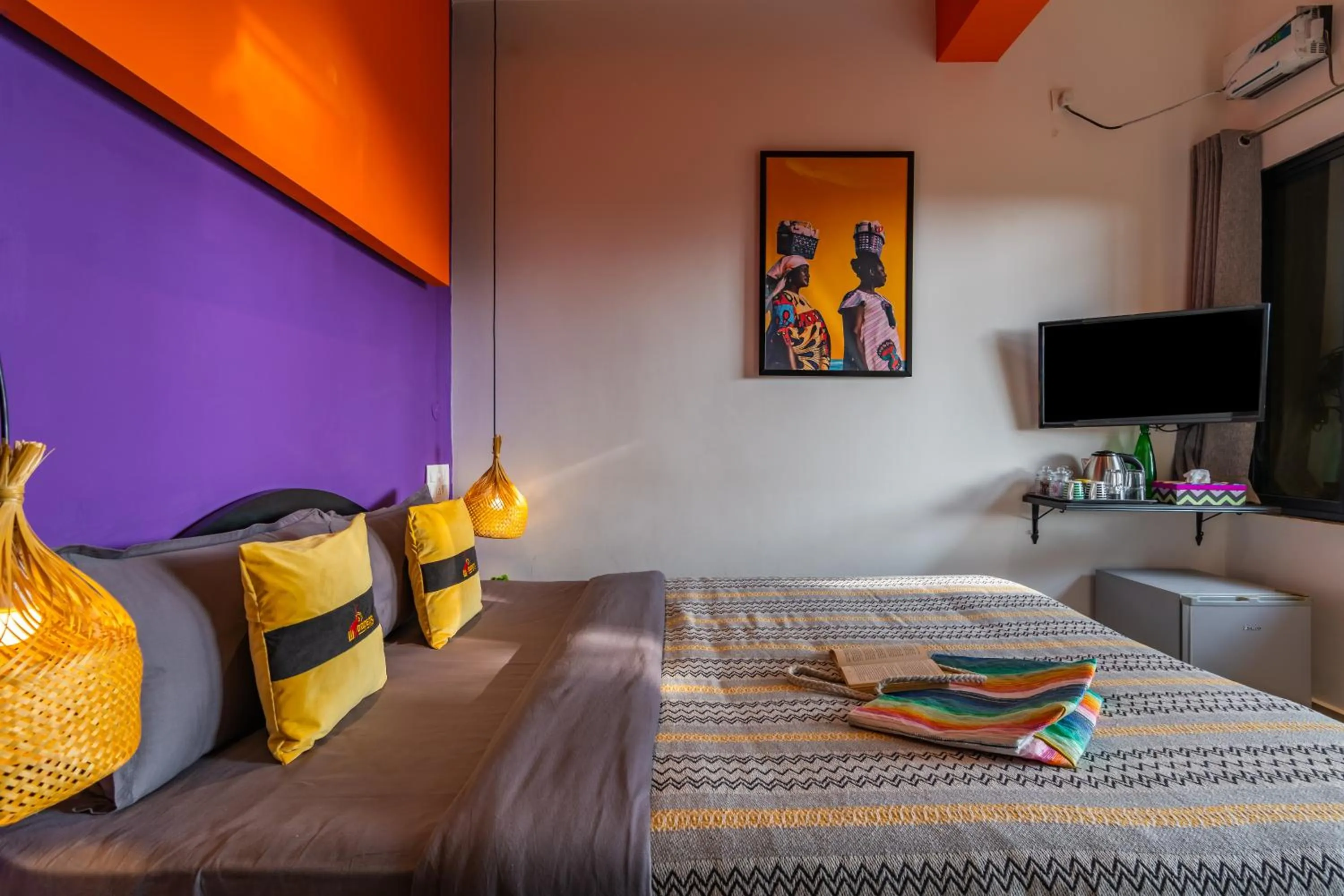 Bed in Whoopers Boutique Hotel Morjim