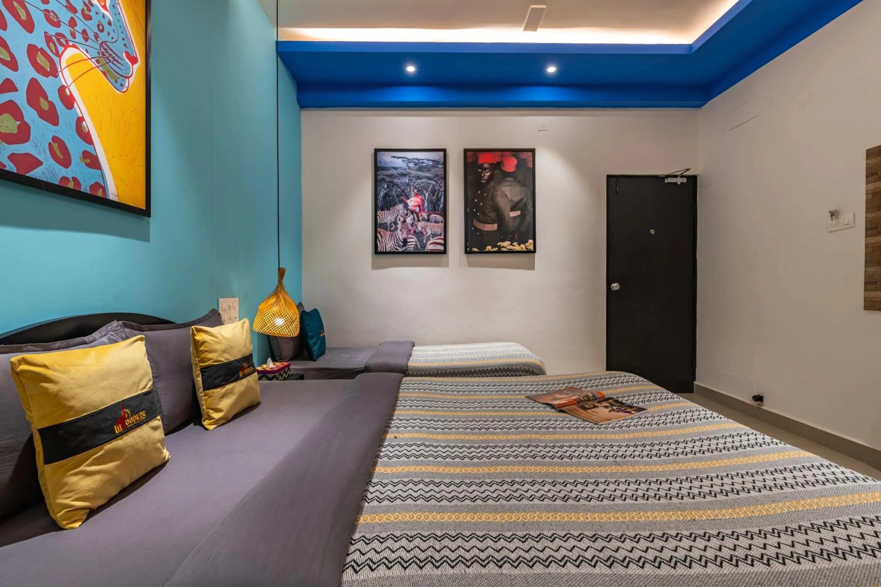 Bed in Whoopers Boutique Hotel Morjim