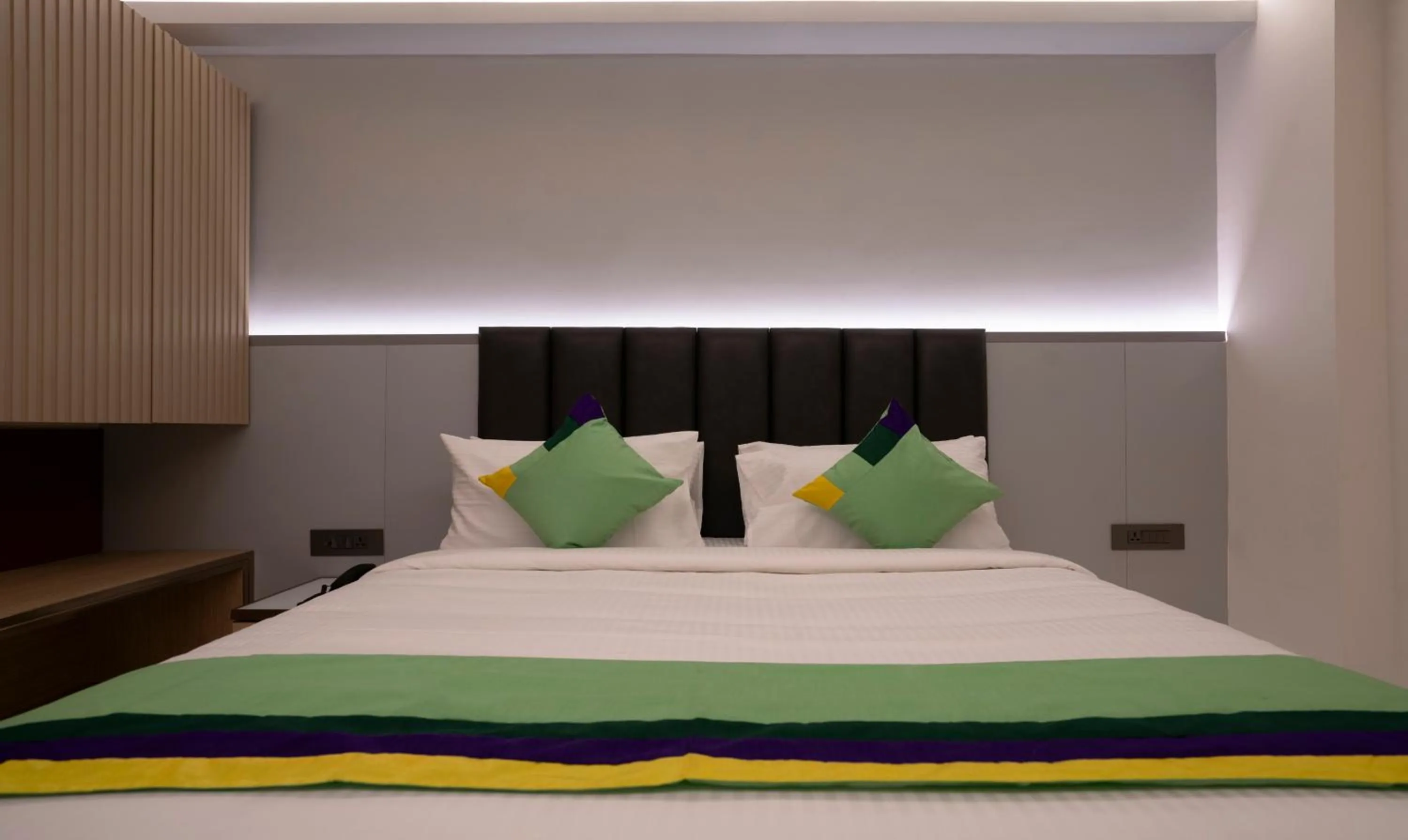 Bedroom, Bed in Treebo Premium D Consulate