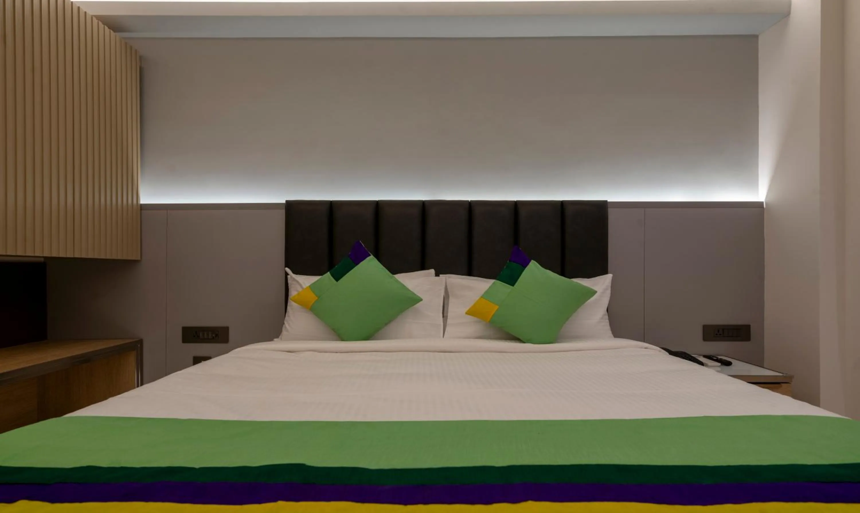 Bedroom, Bed in Treebo Premium D Consulate