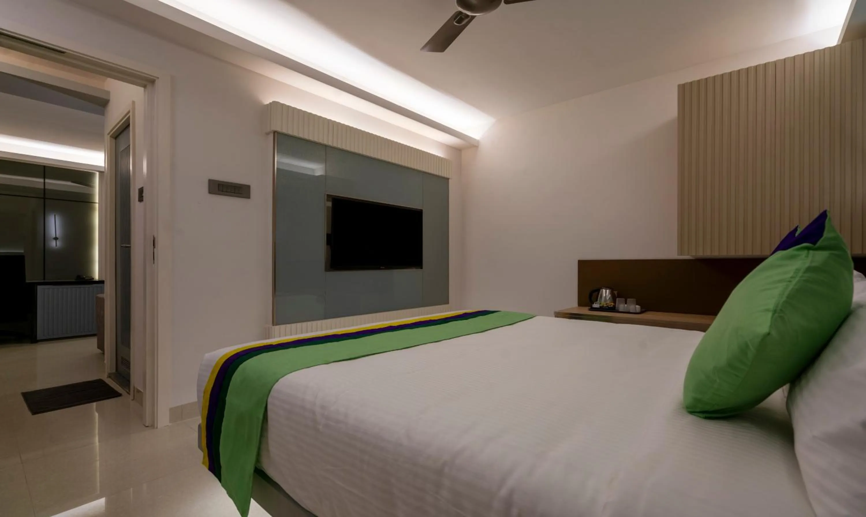 Bedroom, Bed in Treebo Premium D Consulate