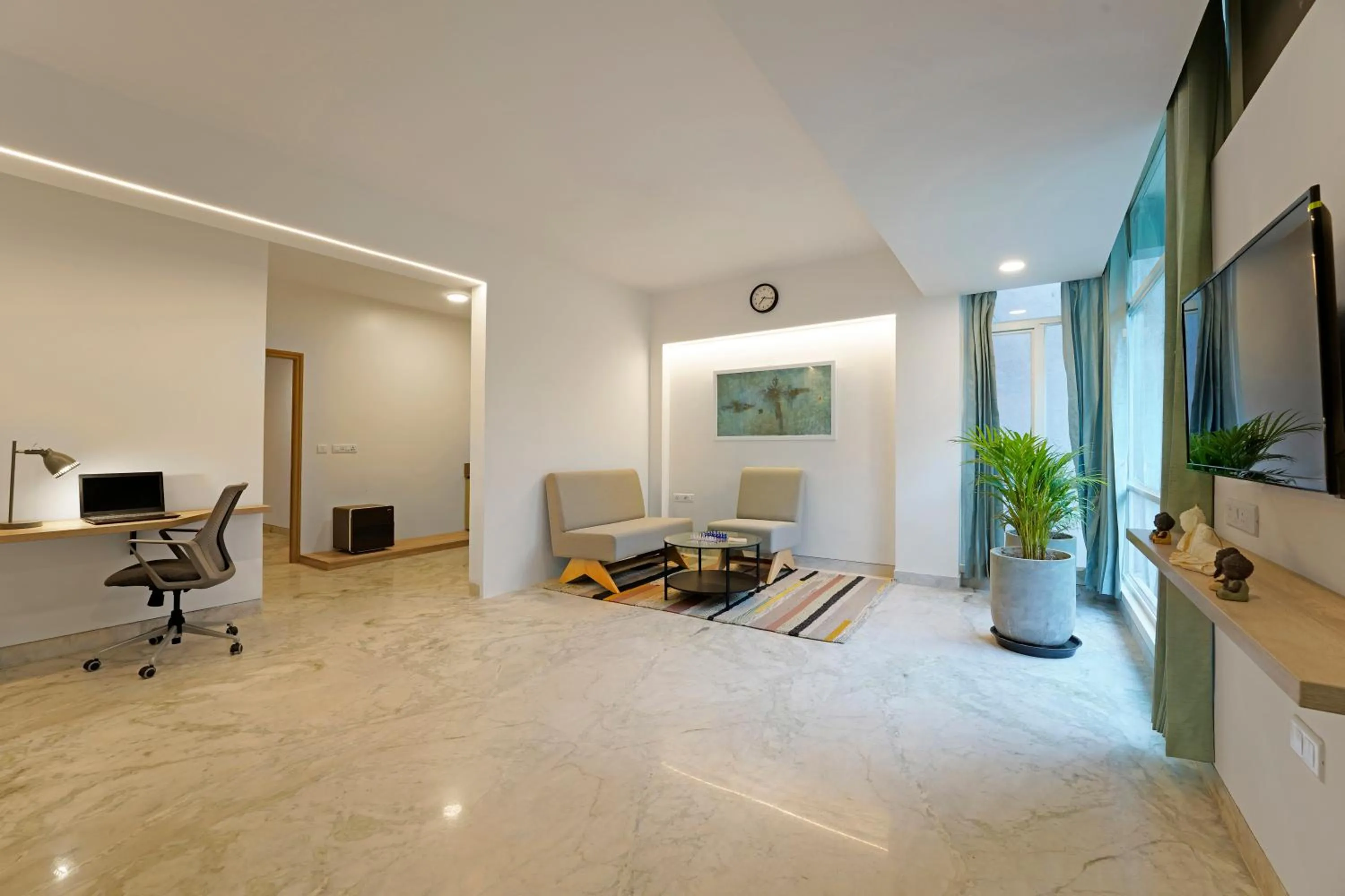 Living room in Nest By Rivido Apart Hotel, Bannerghatta road