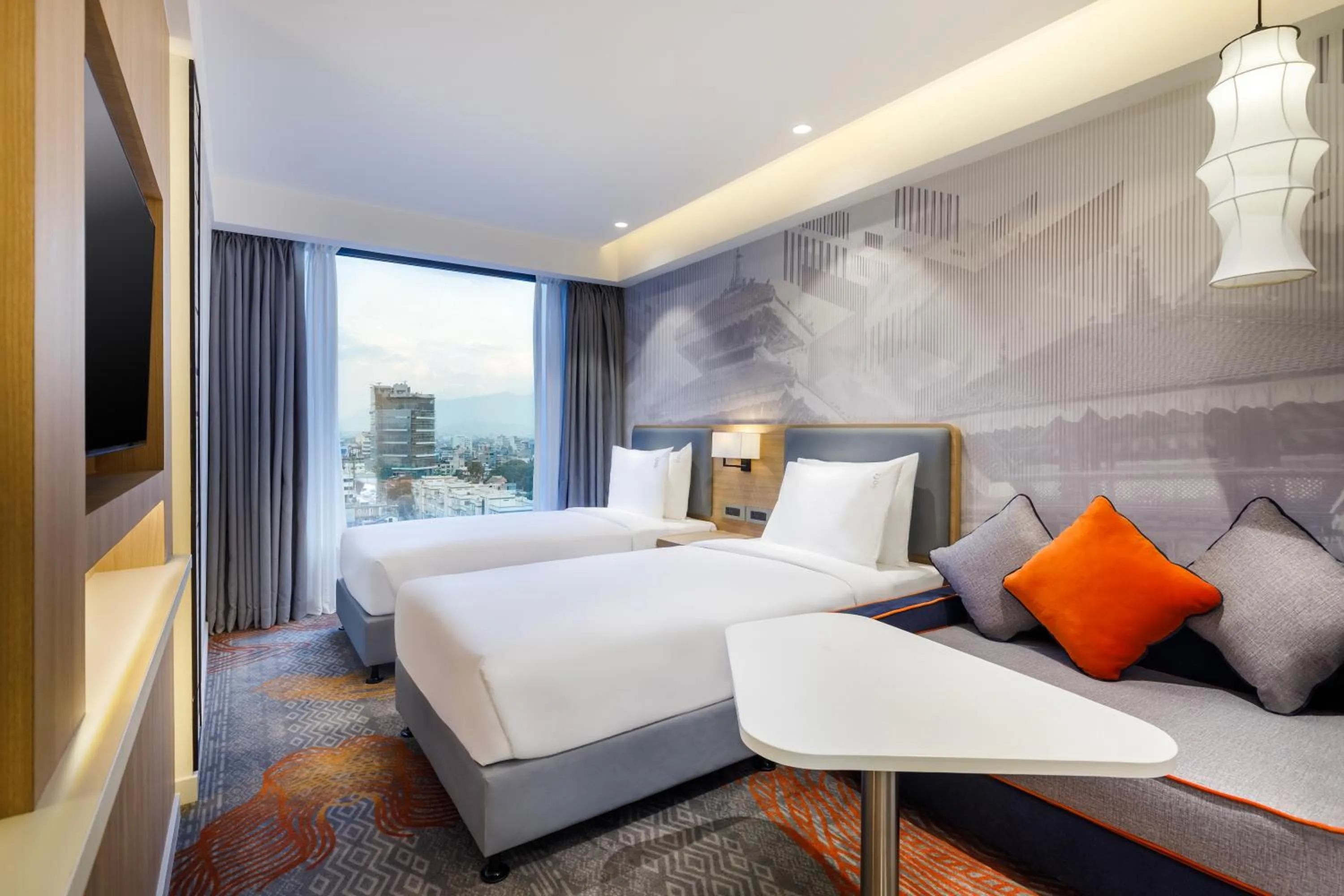 TV and multimedia, Bed in Holiday Inn Express Kathmandu Naxal by IHG