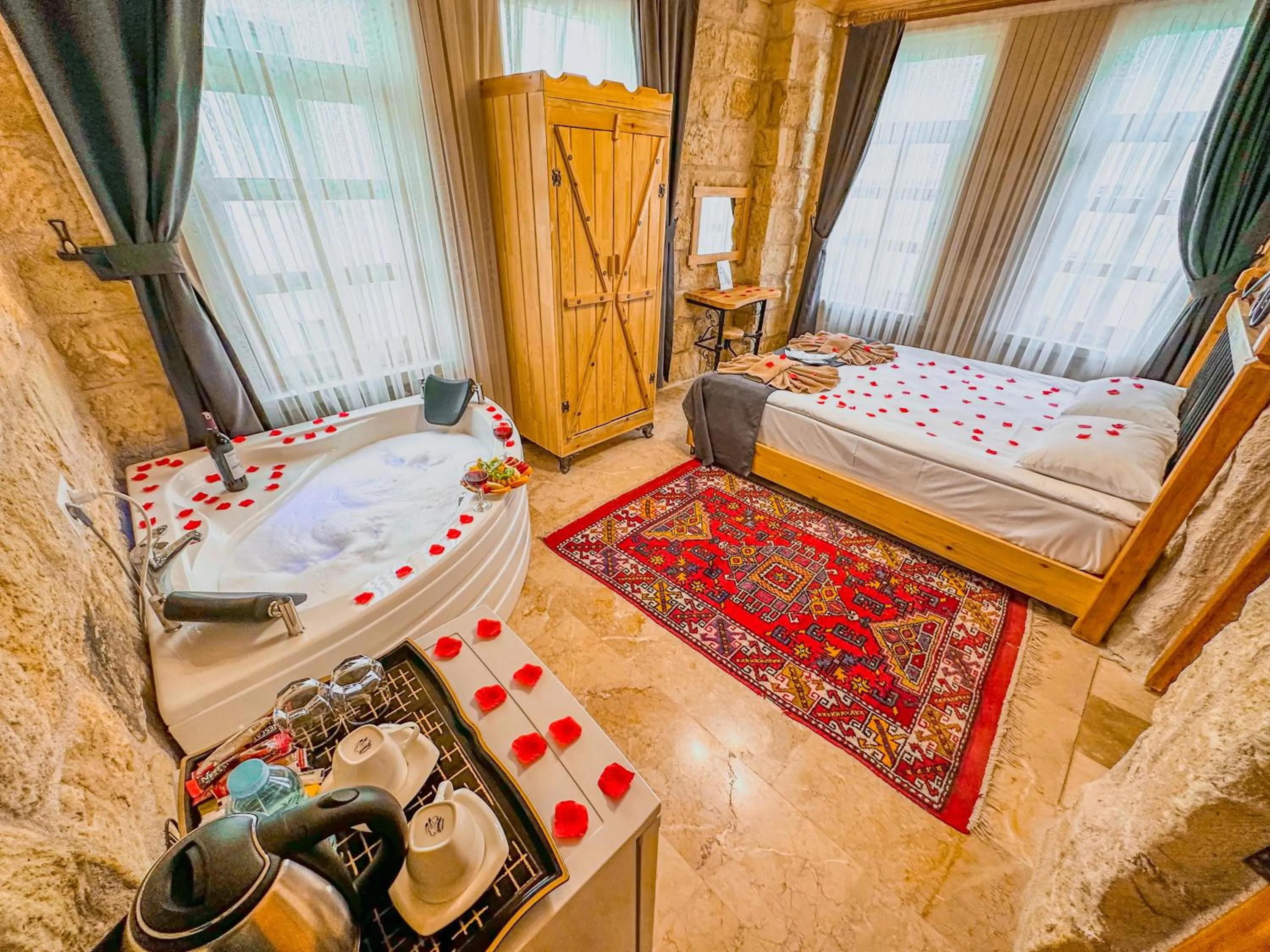 Bed in Tantan Cappadocia House