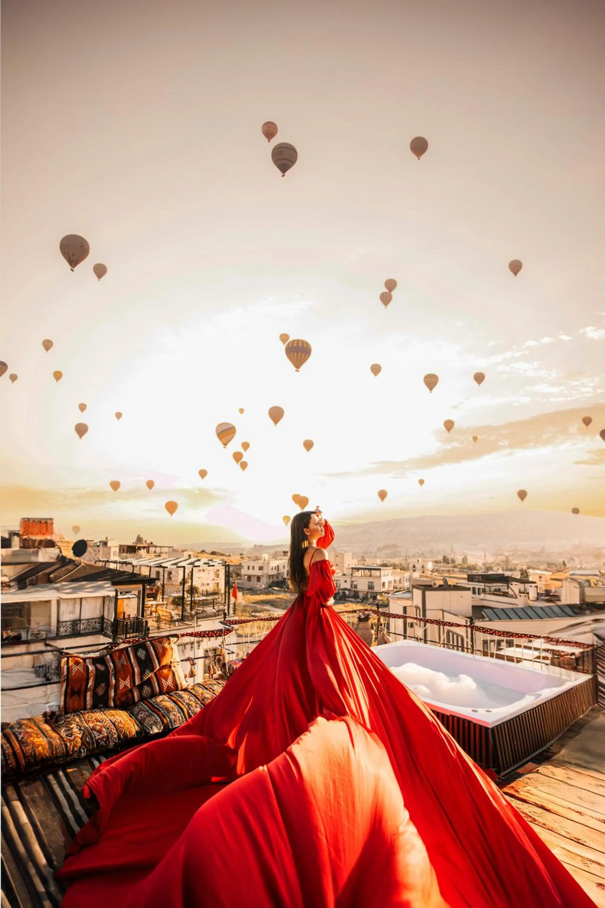 Hot Tub in Tantan Cappadocia House
