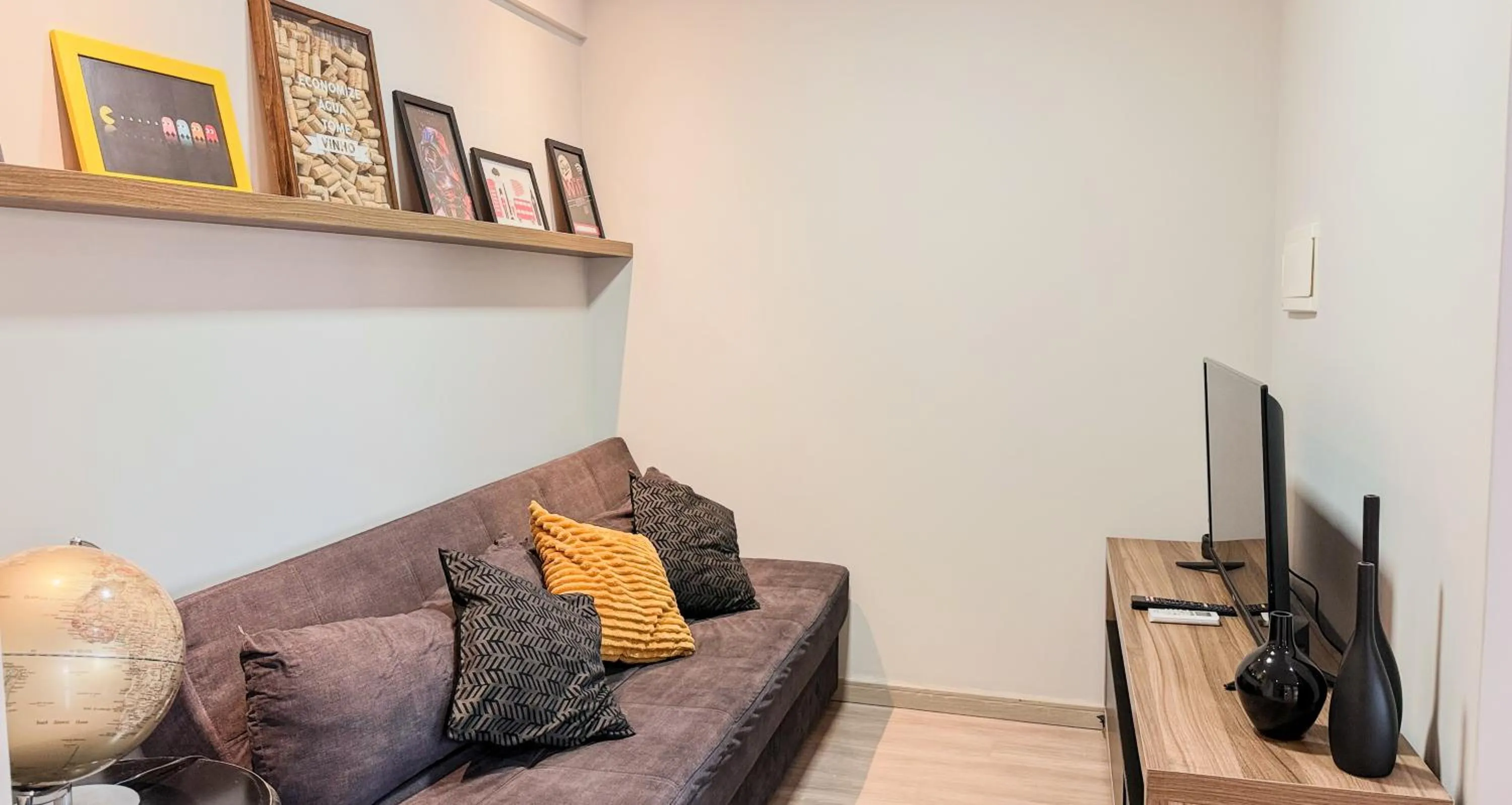 Living room in Condomínio de Luxo a Beira Mar!