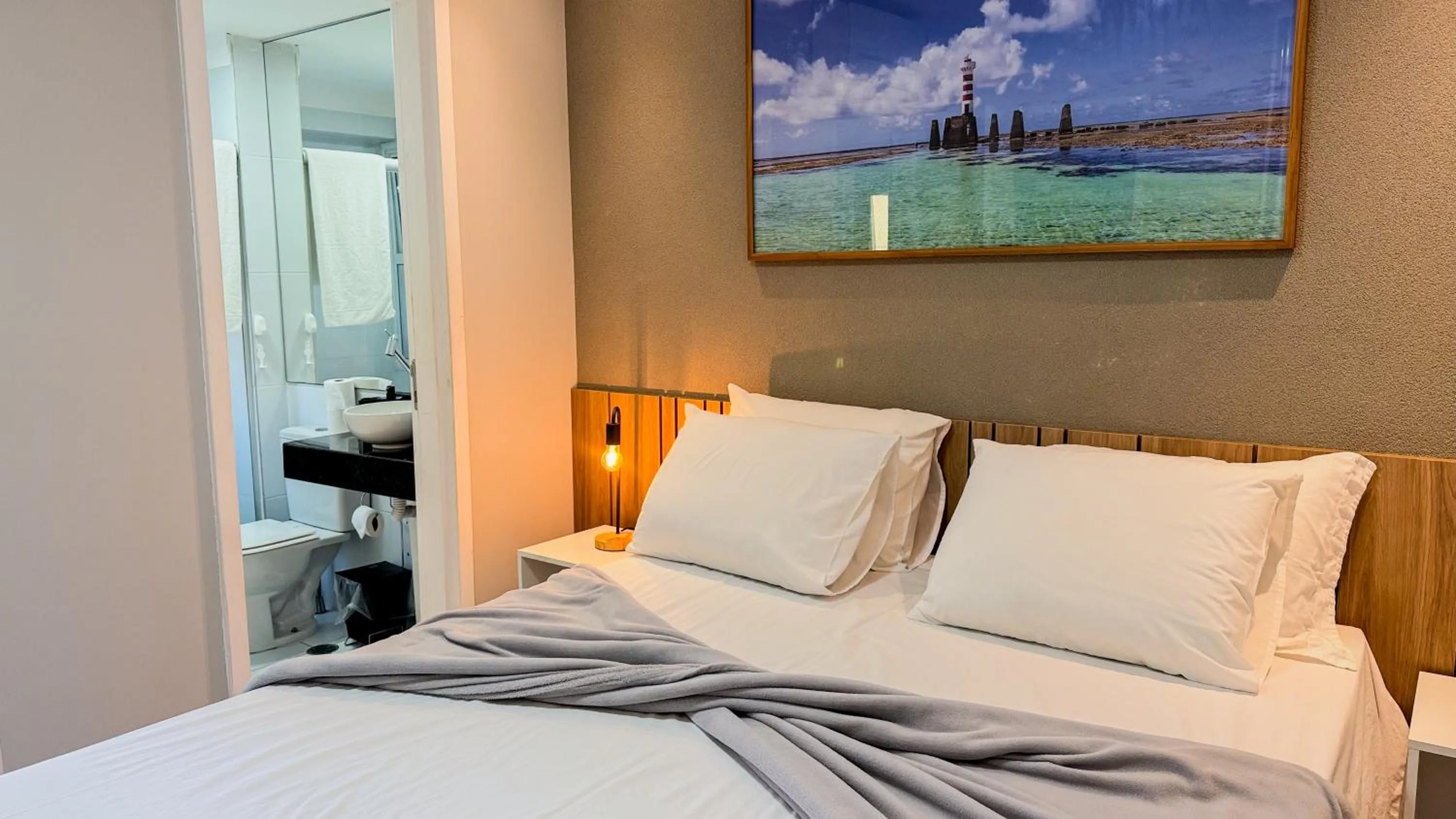 Bedroom in Condomínio de Luxo a Beira Mar!