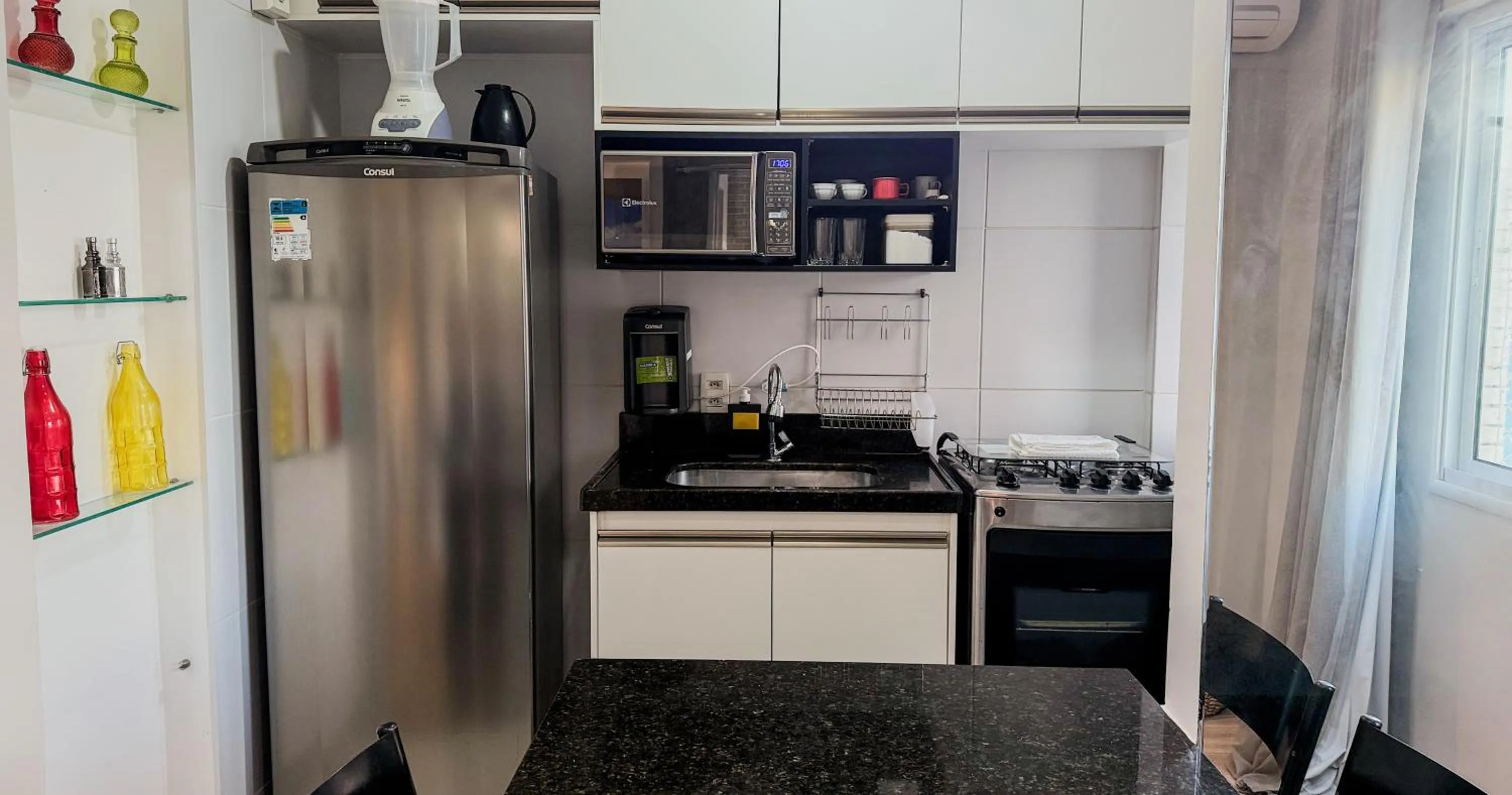 Kitchen or kitchenette in Condomínio de Luxo a Beira Mar!