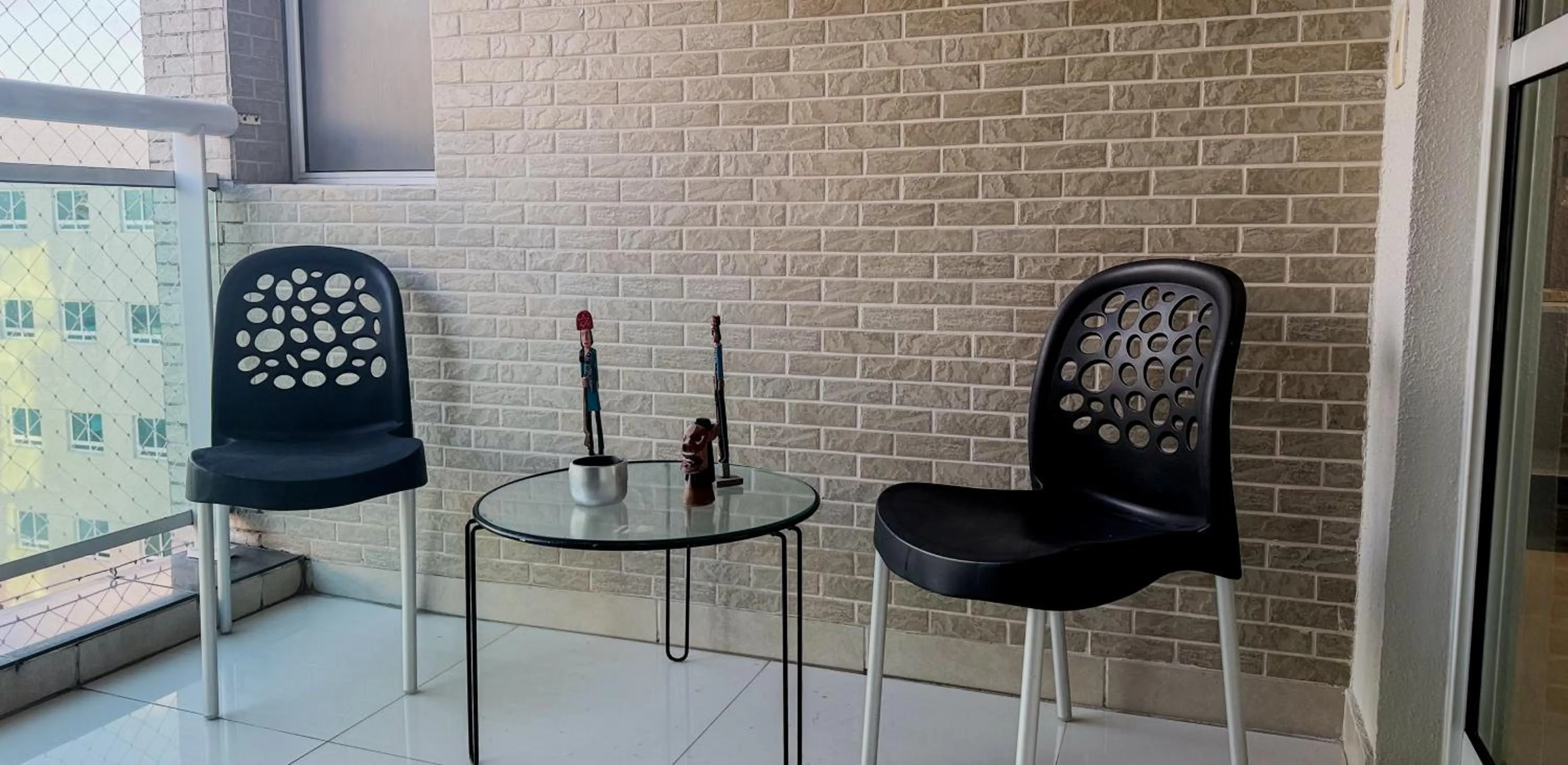 Seating area in Condomínio de Luxo a Beira Mar!