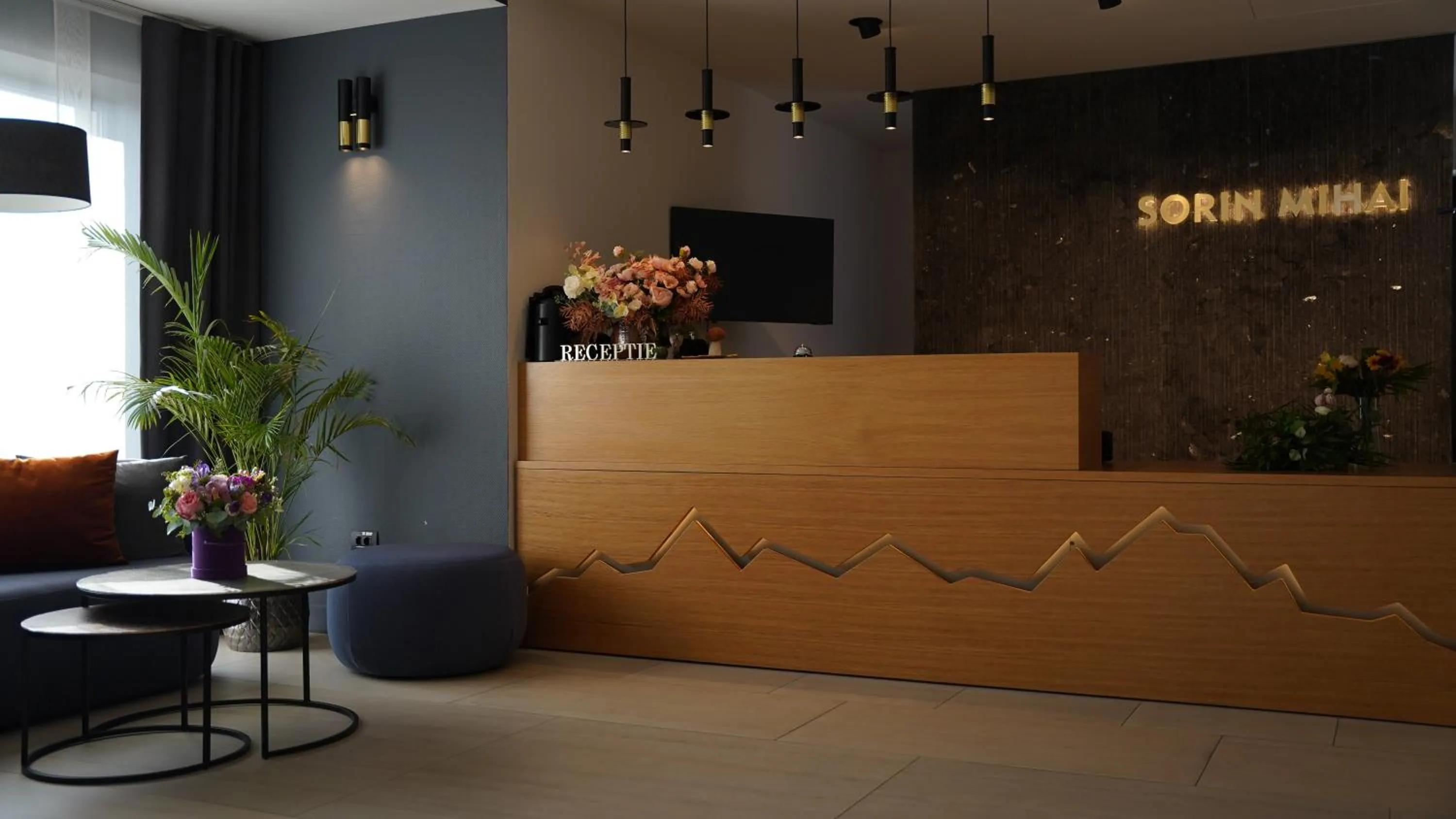 Lobby or reception in Hotel Sorin MIHAI