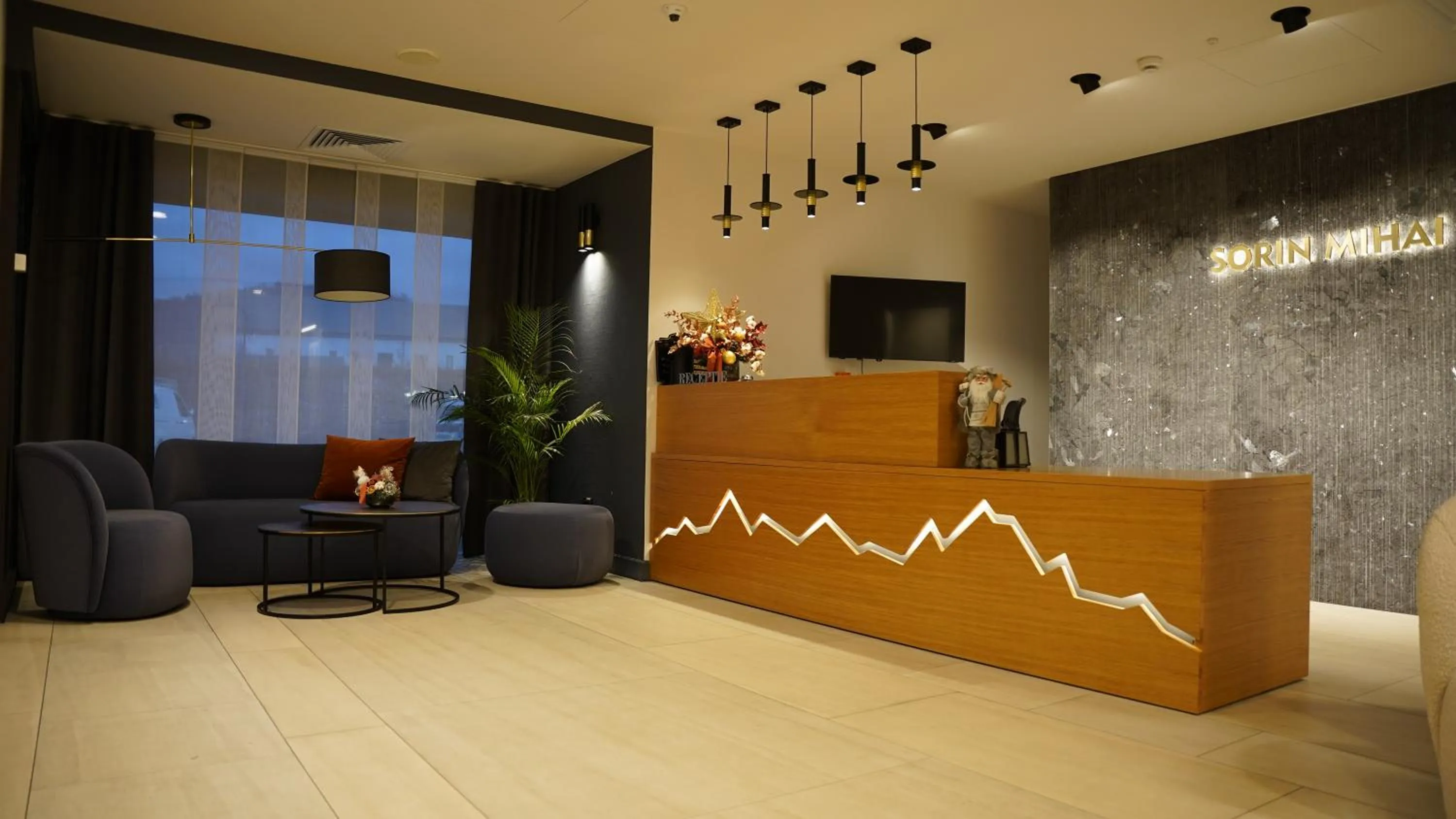 Lobby or reception in Hotel Sorin MIHAI
