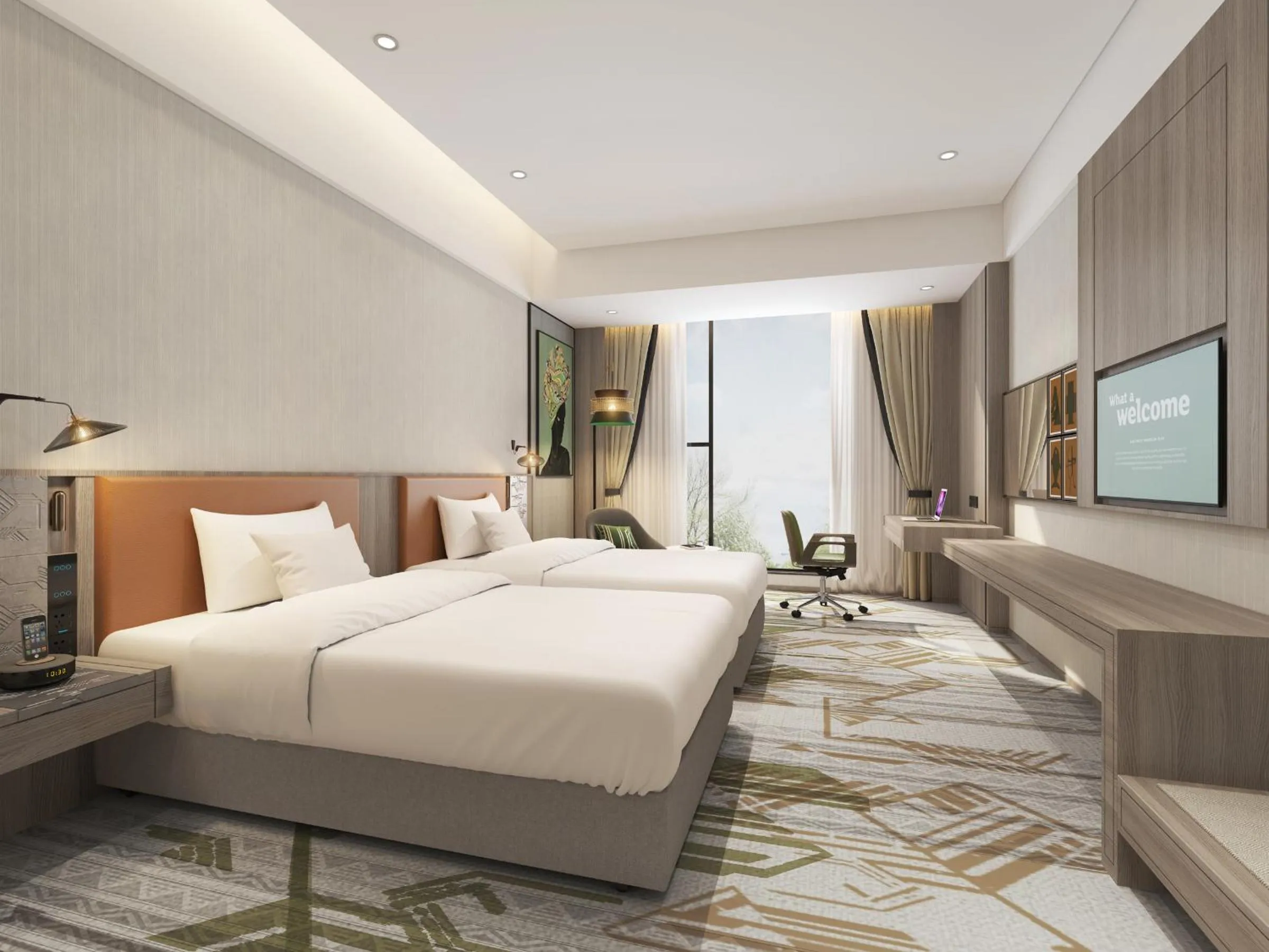 Bed in Argyle Grand Hotel Nairobi Airport