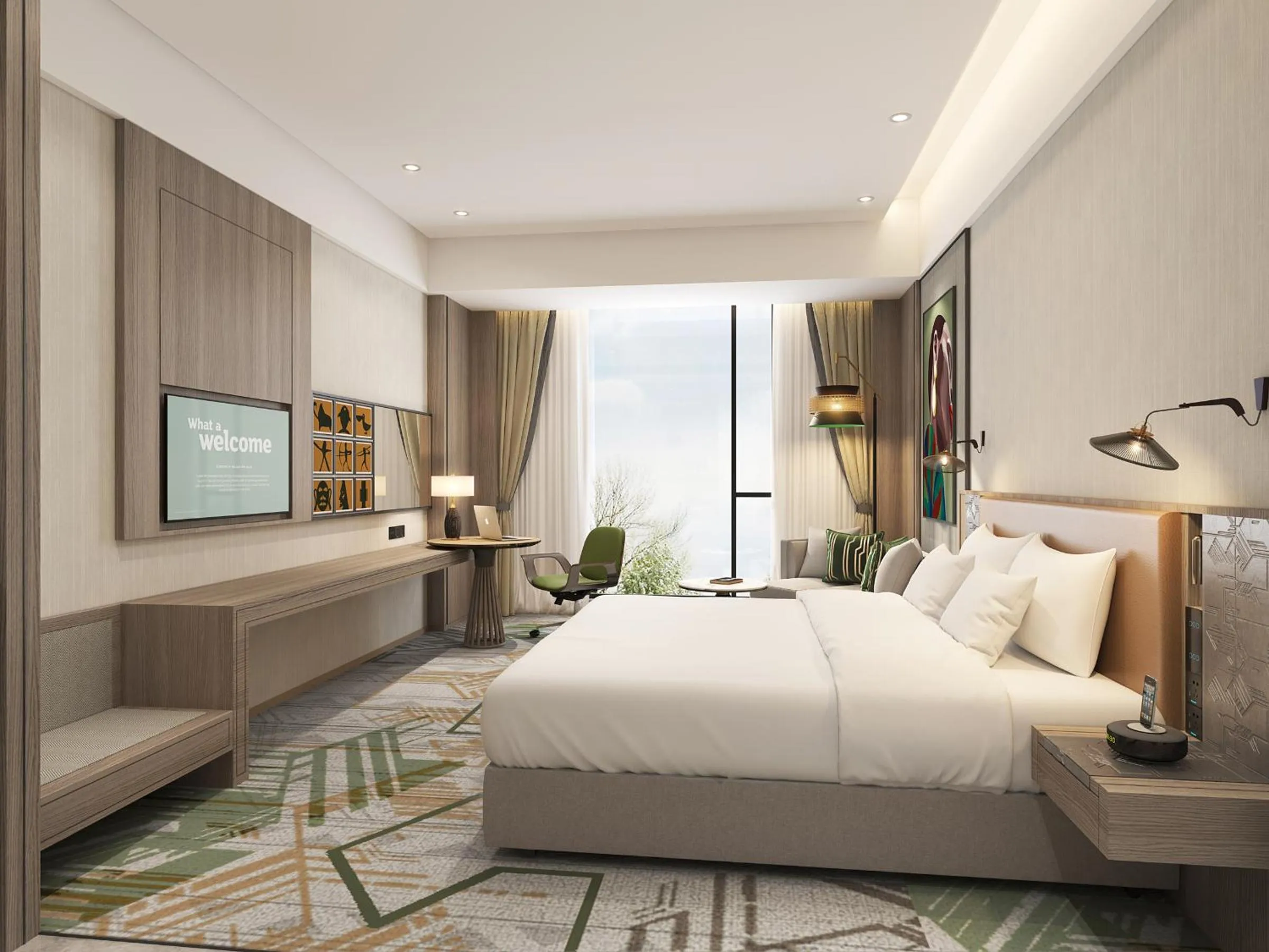 Bed in Argyle Grand Hotel Nairobi Airport