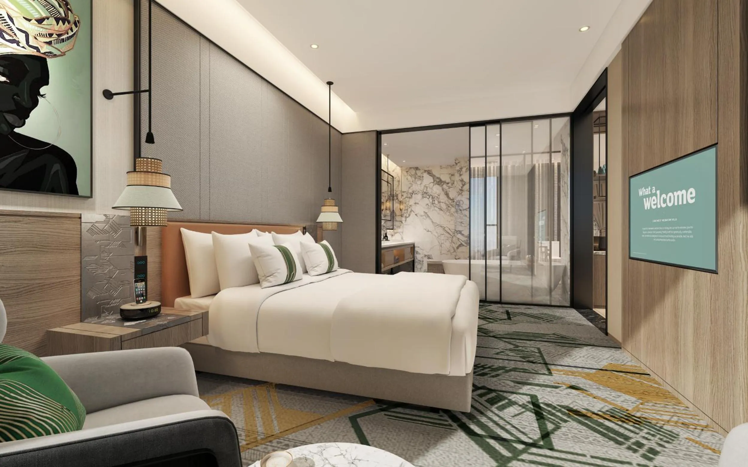 Bed in Argyle Grand Hotel Nairobi Airport